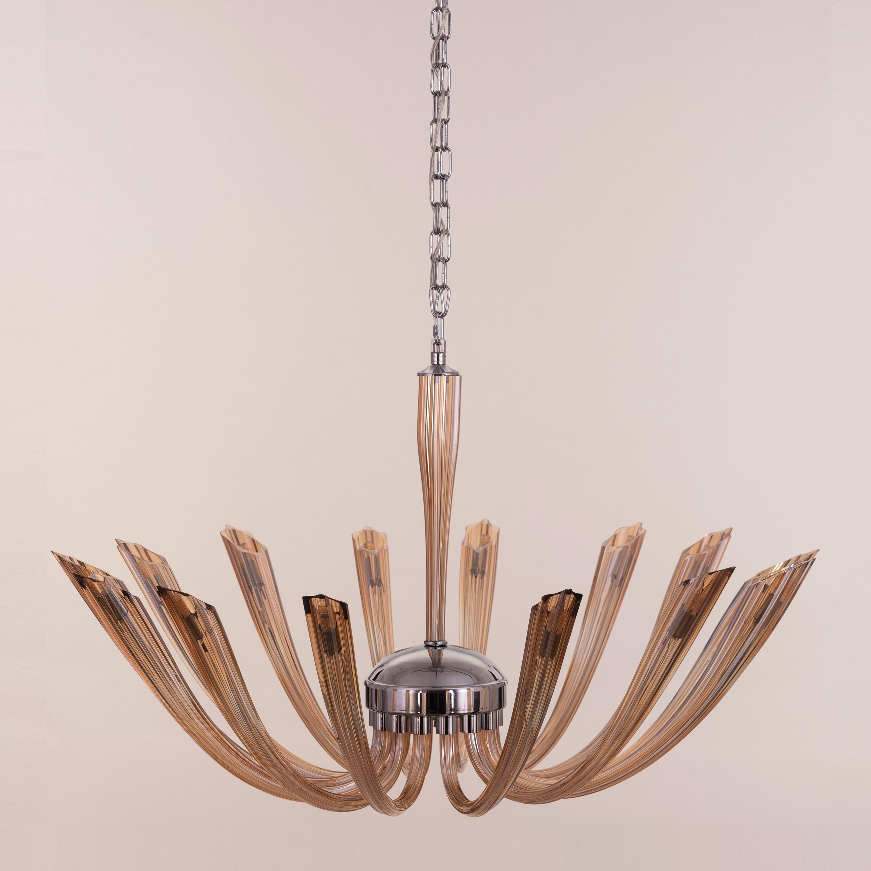 Landslide (Large, Brown) Glass Chandelier