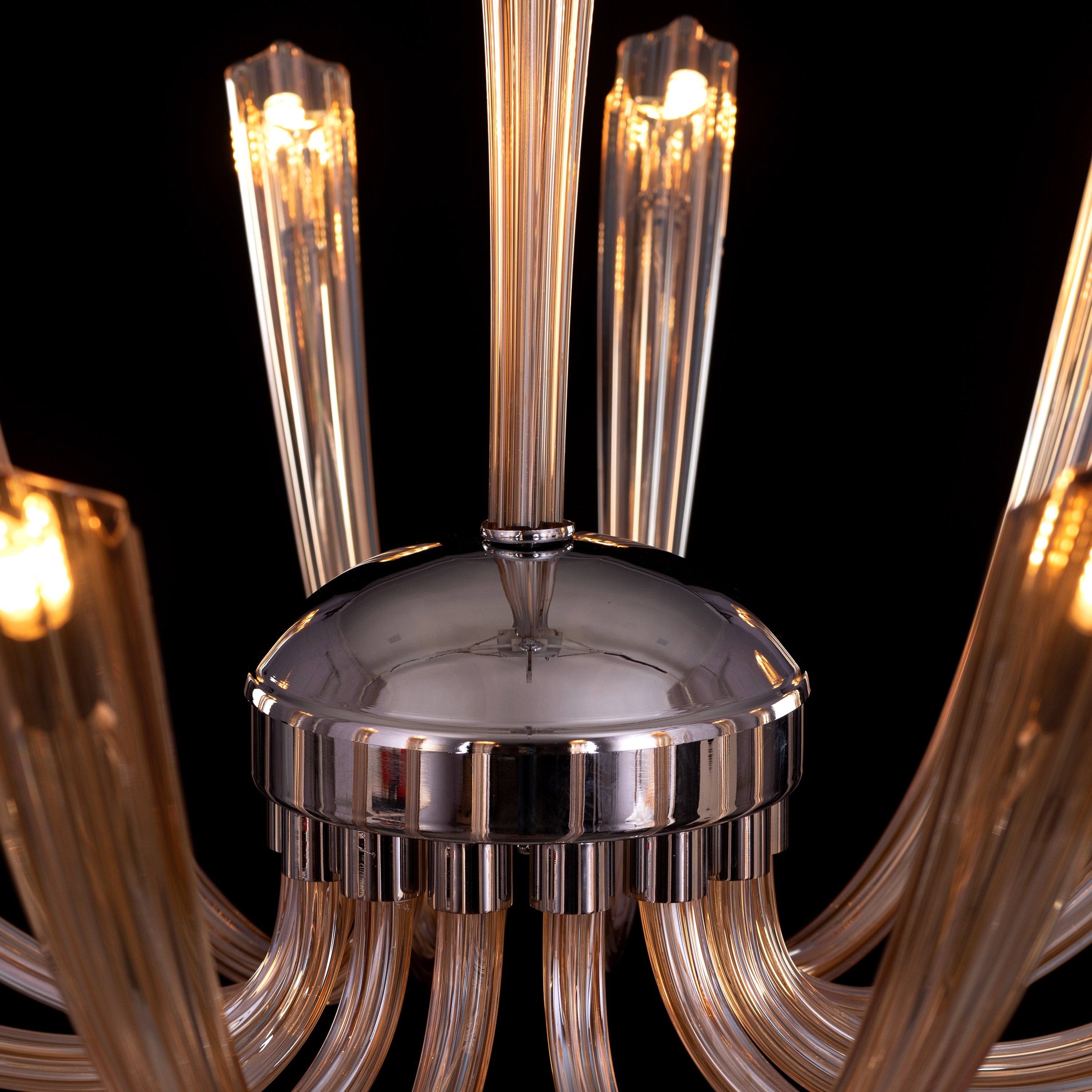 Landslide (Large, Brown) Glass Chandelier