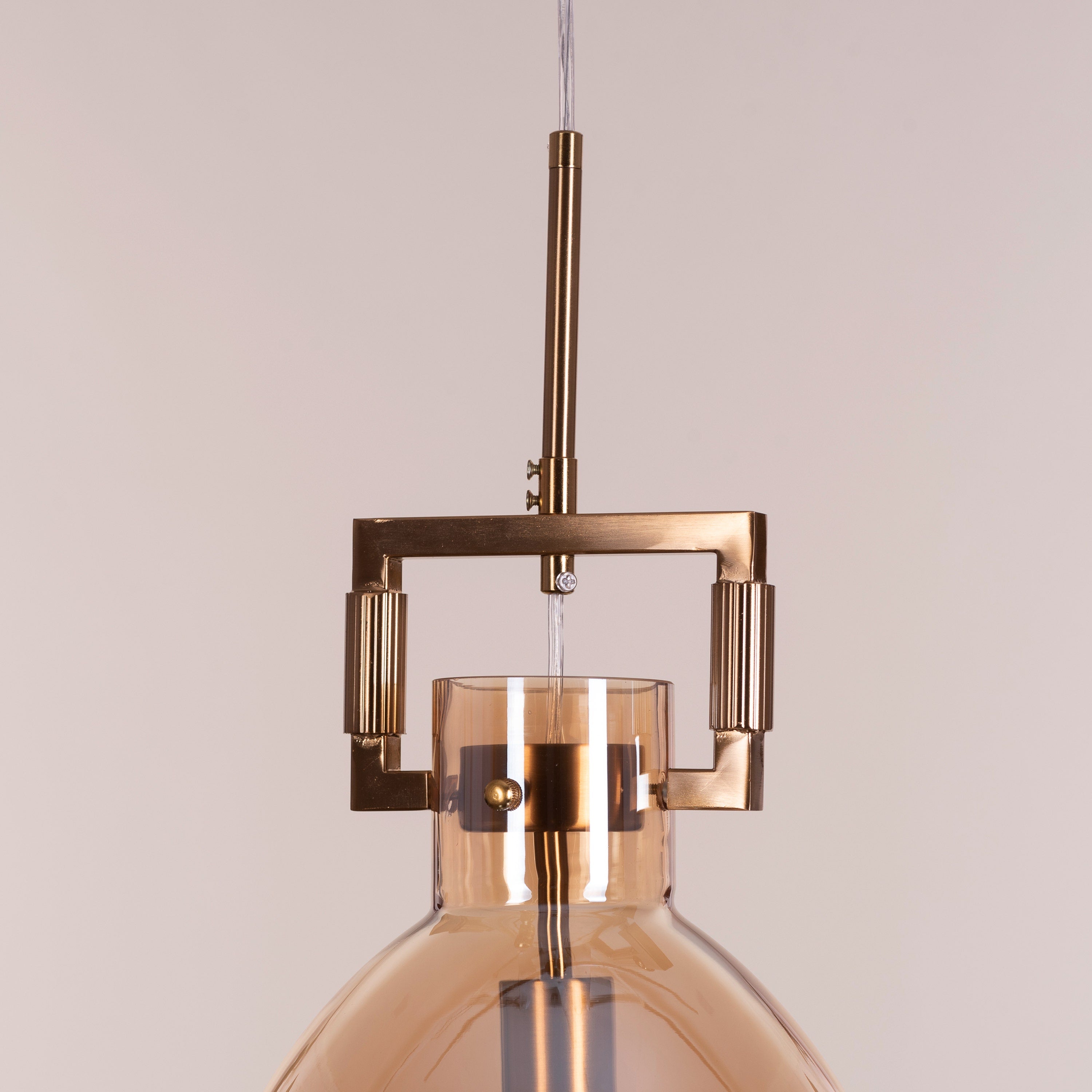 High Hopes (Oval, Amber) Glass pendant Light