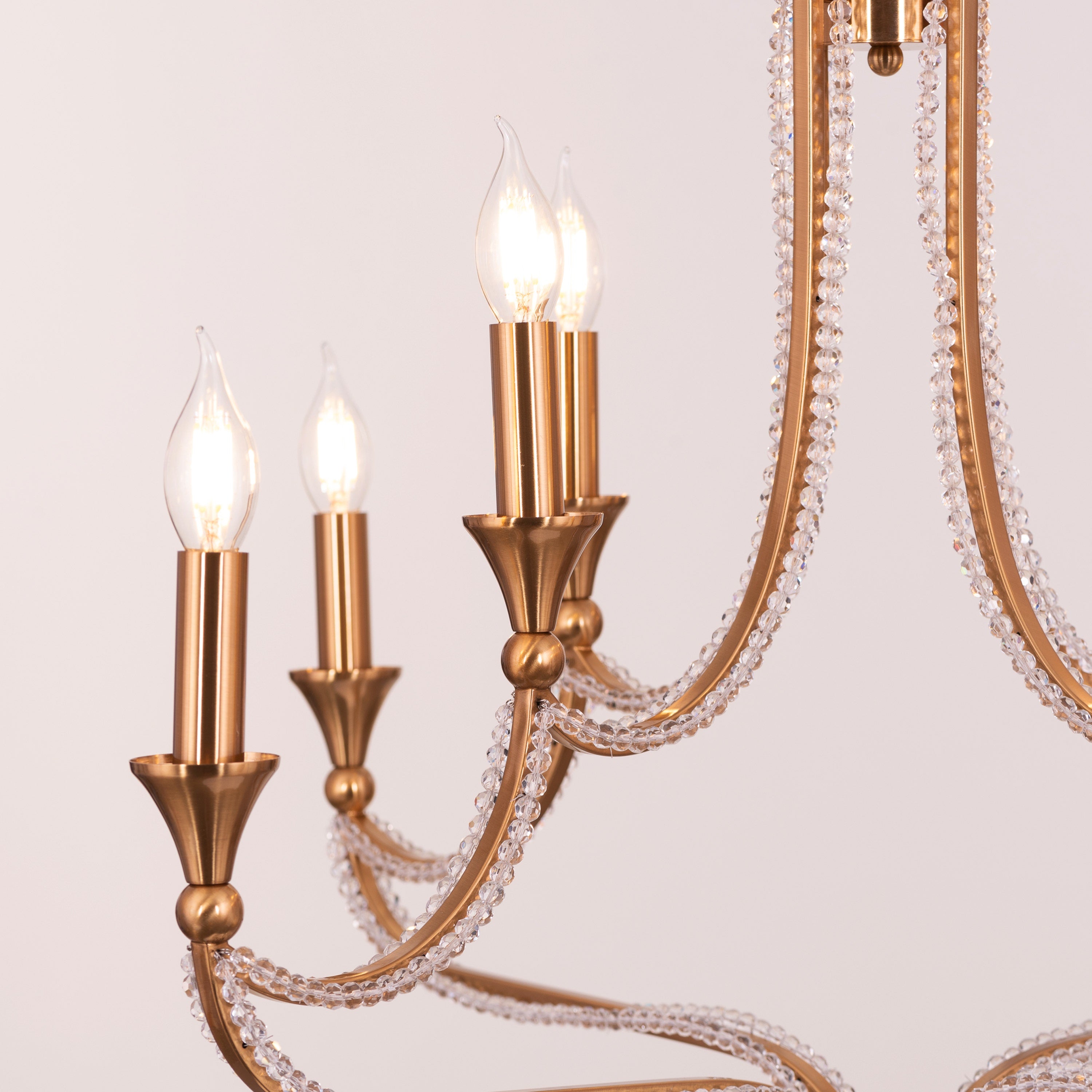 Follow Your Muse (Large, Gold) Crystal Chandelier