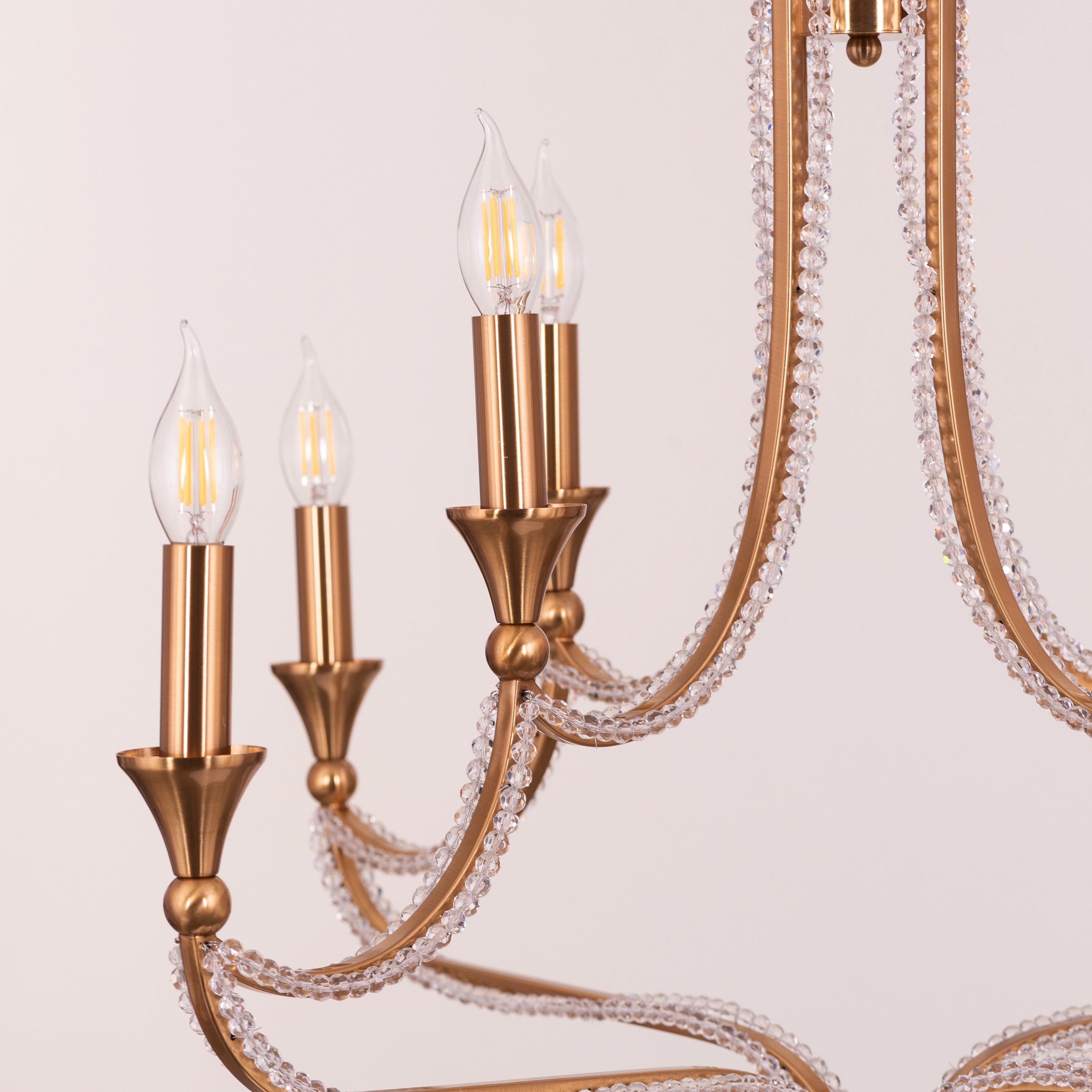 Follow Your Muse (Large, Gold) Crystal Chandelier