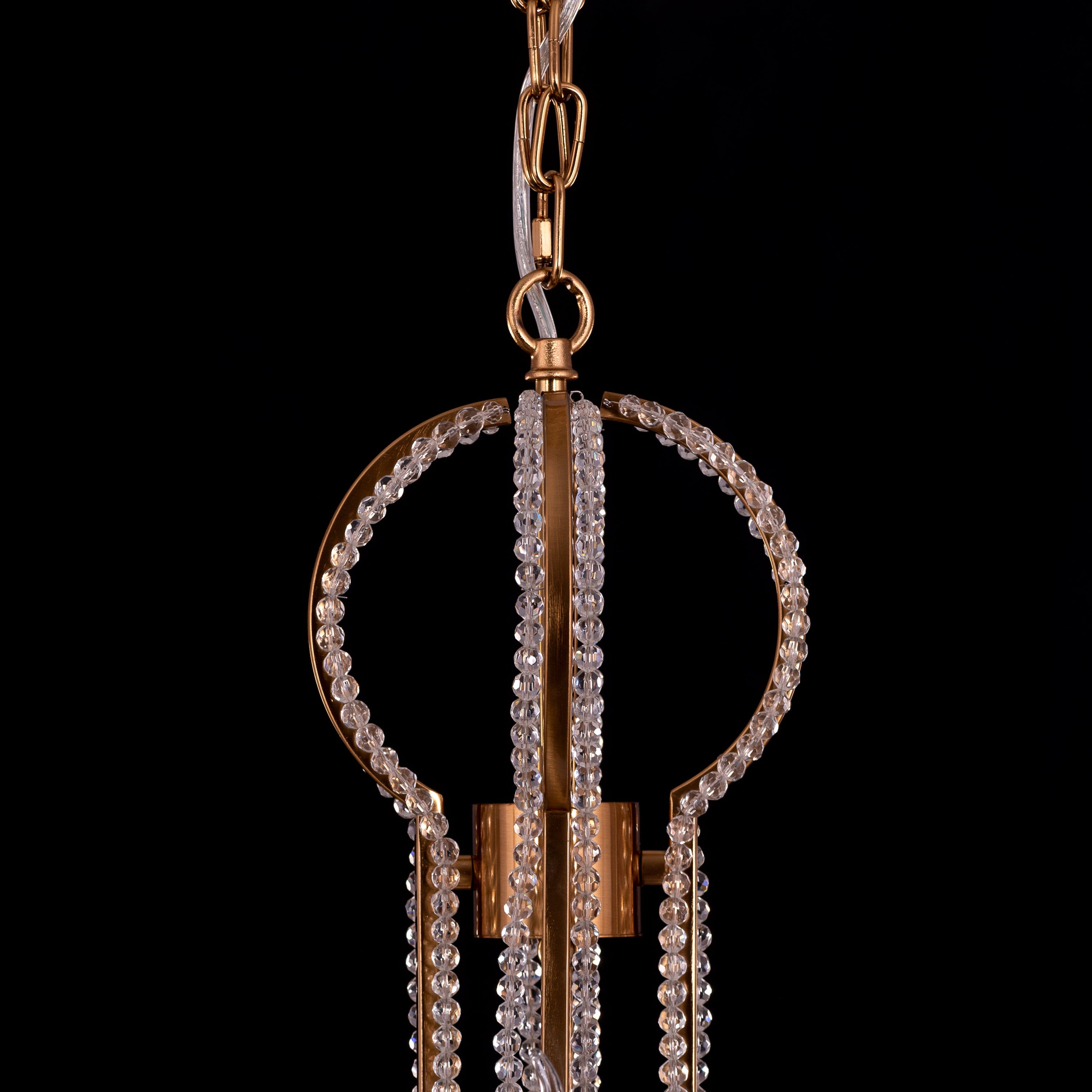 Follow Your Muse (Large, Gold) Crystal Chandelier