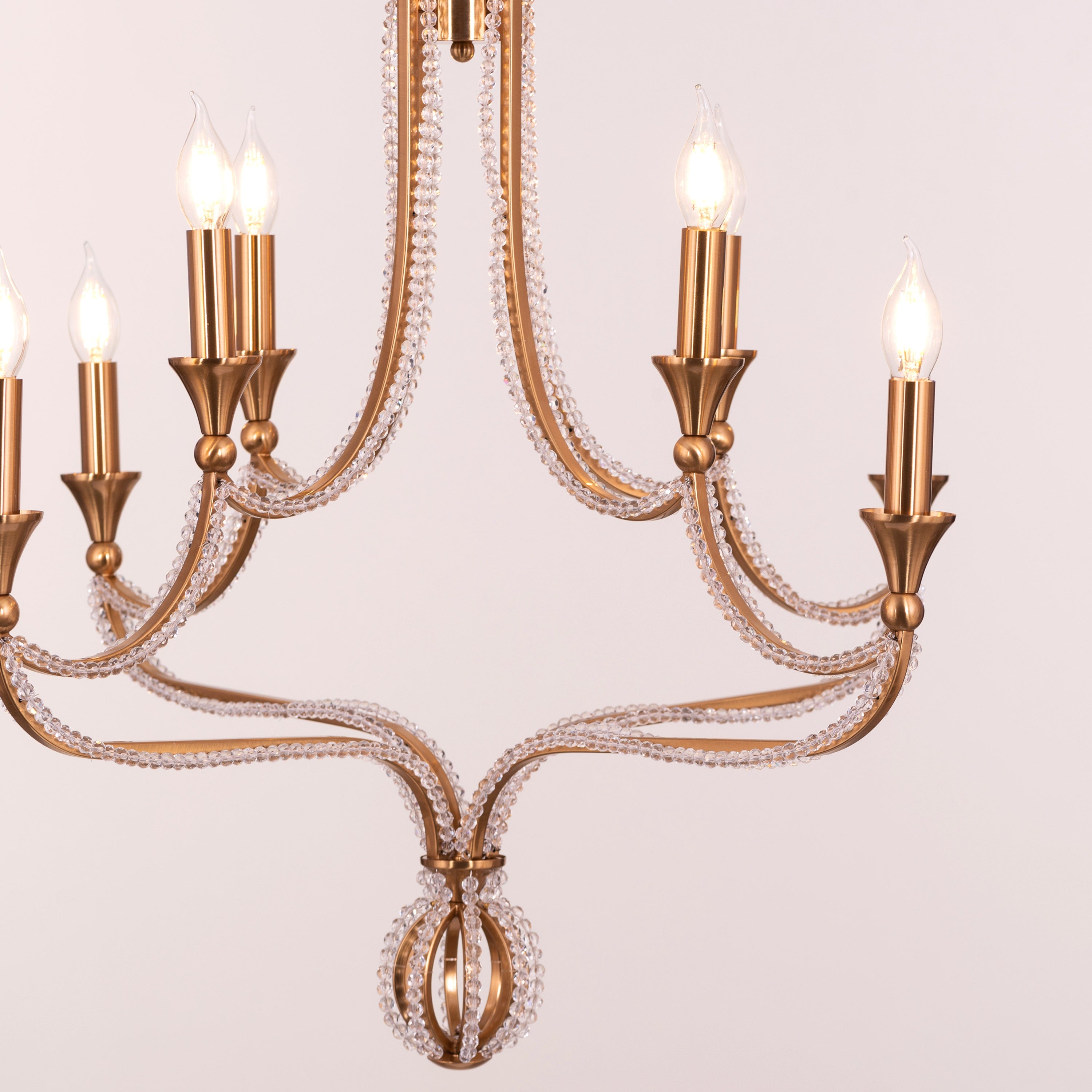 Follow Your Muse (Large, Gold) Crystal Chandelier