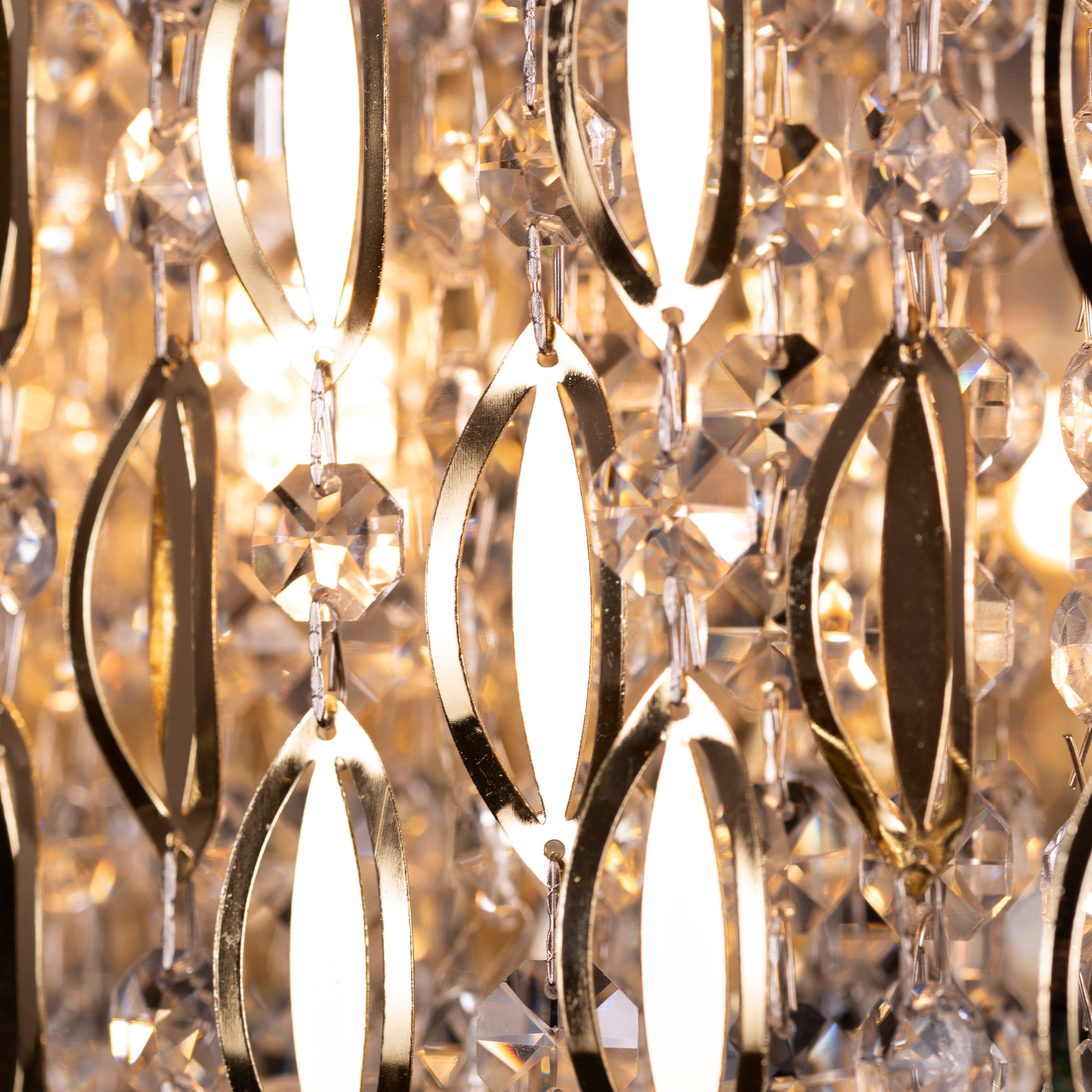 Shooting Star (Gold) Crystal Chandelier