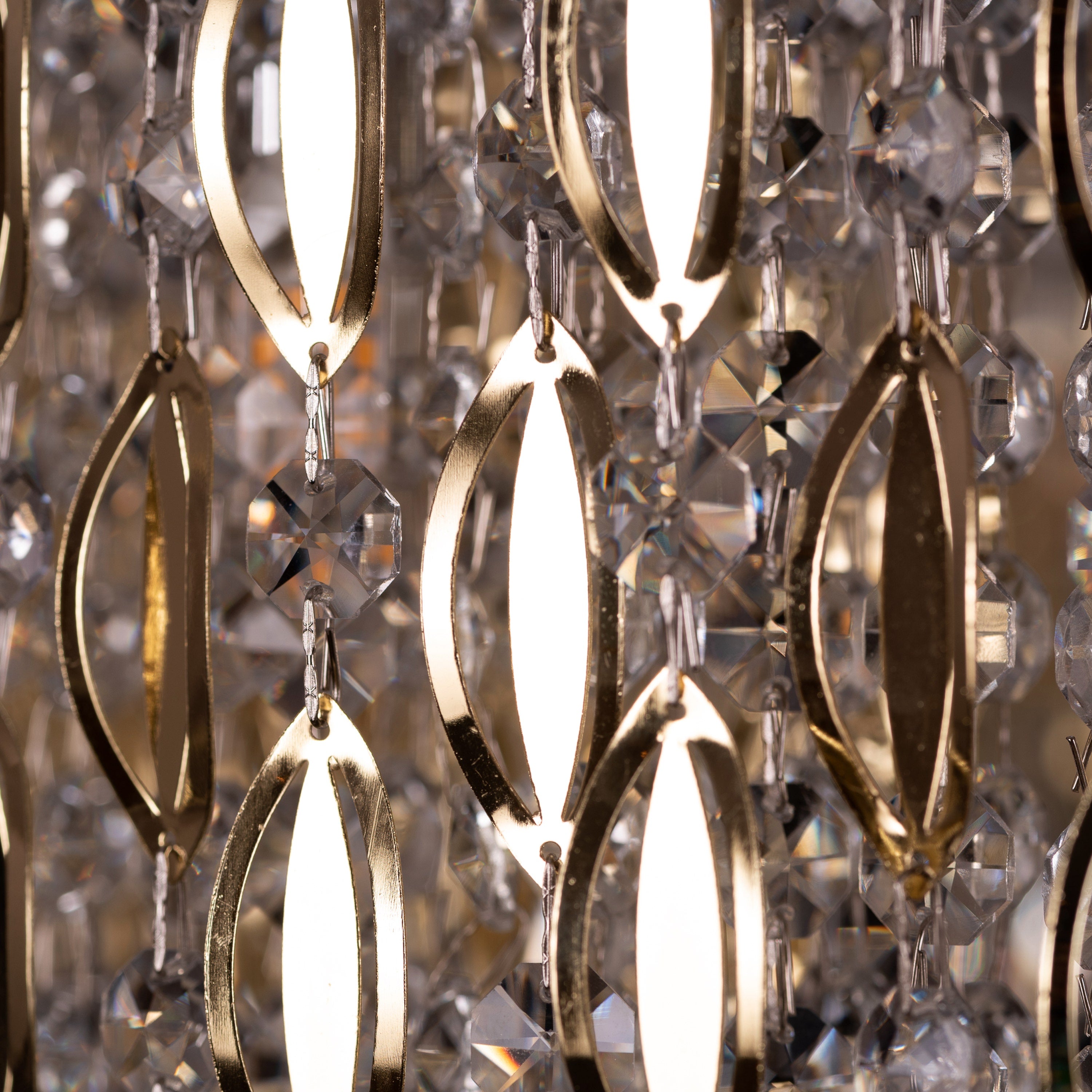 Shooting Star (Gold) Crystal Chandelier