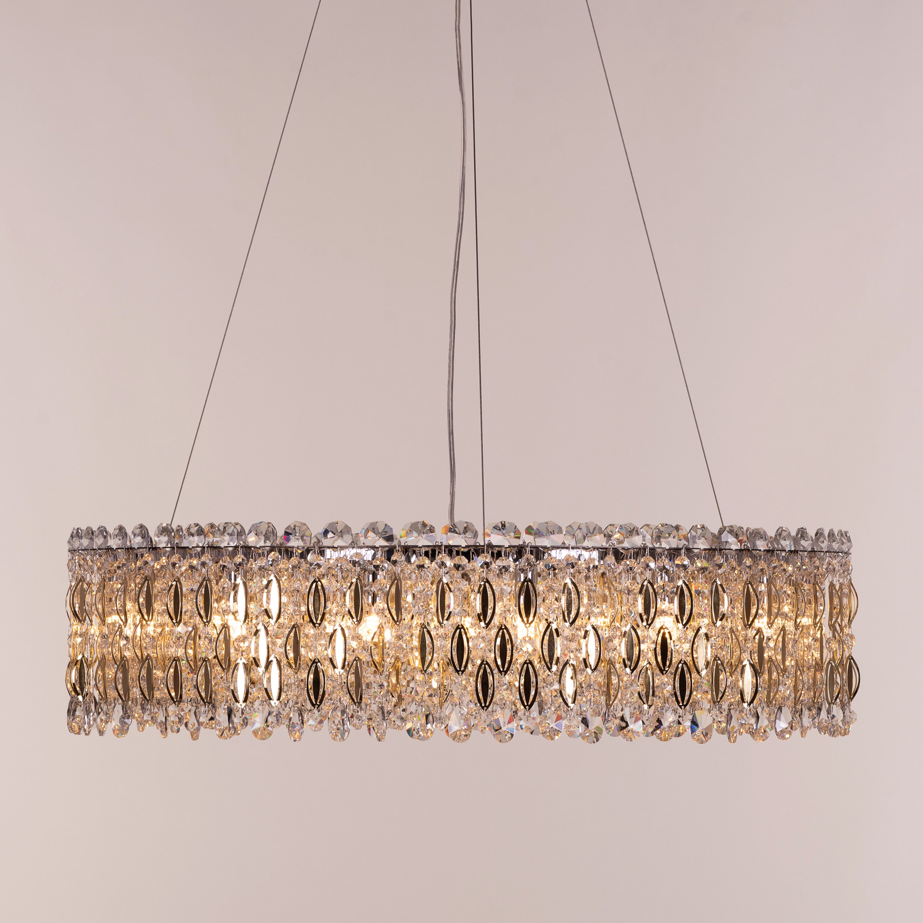 Shooting Star (Gold) Crystal Chandelier