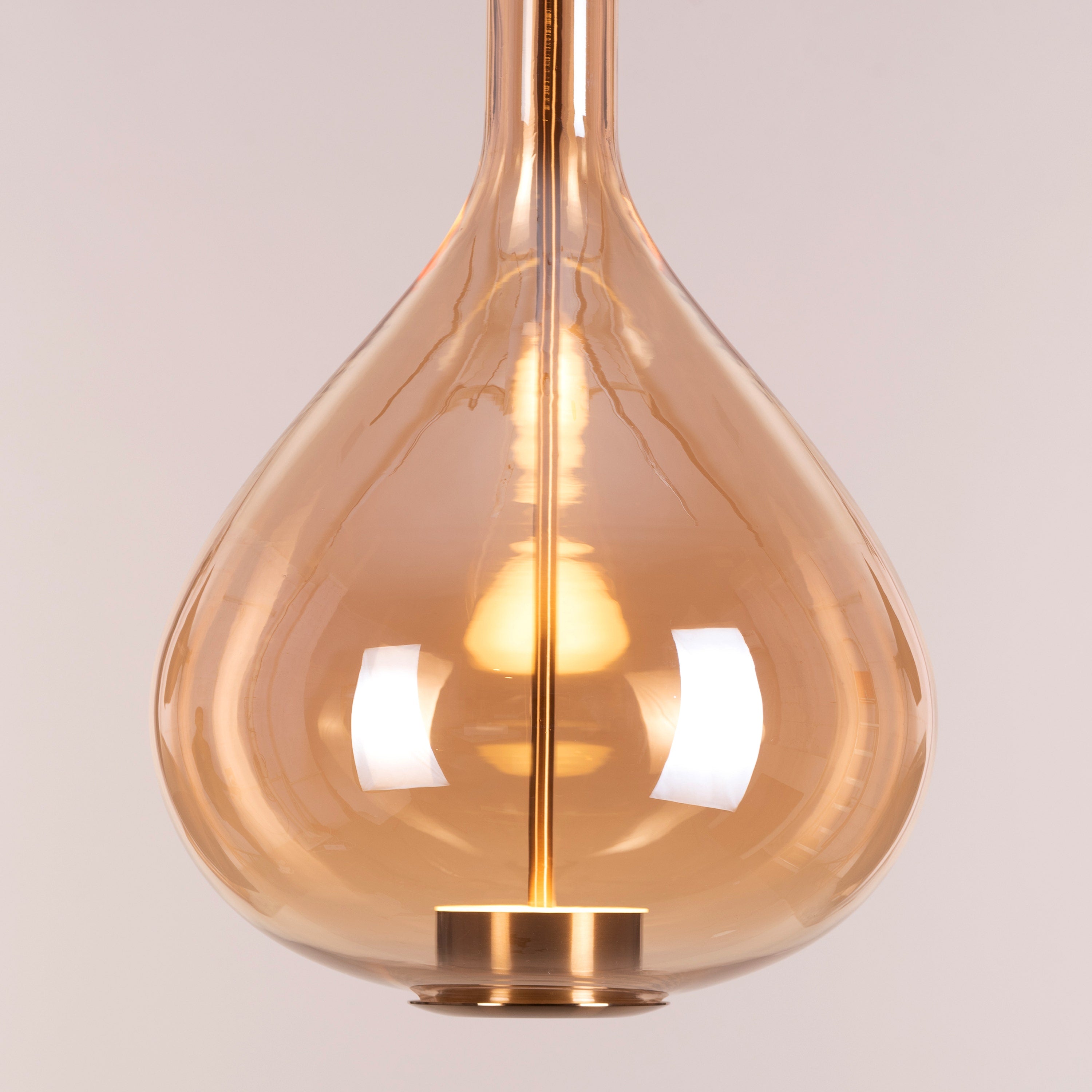 You Own It (Amber, Built-In LED) Glass Pendant Light