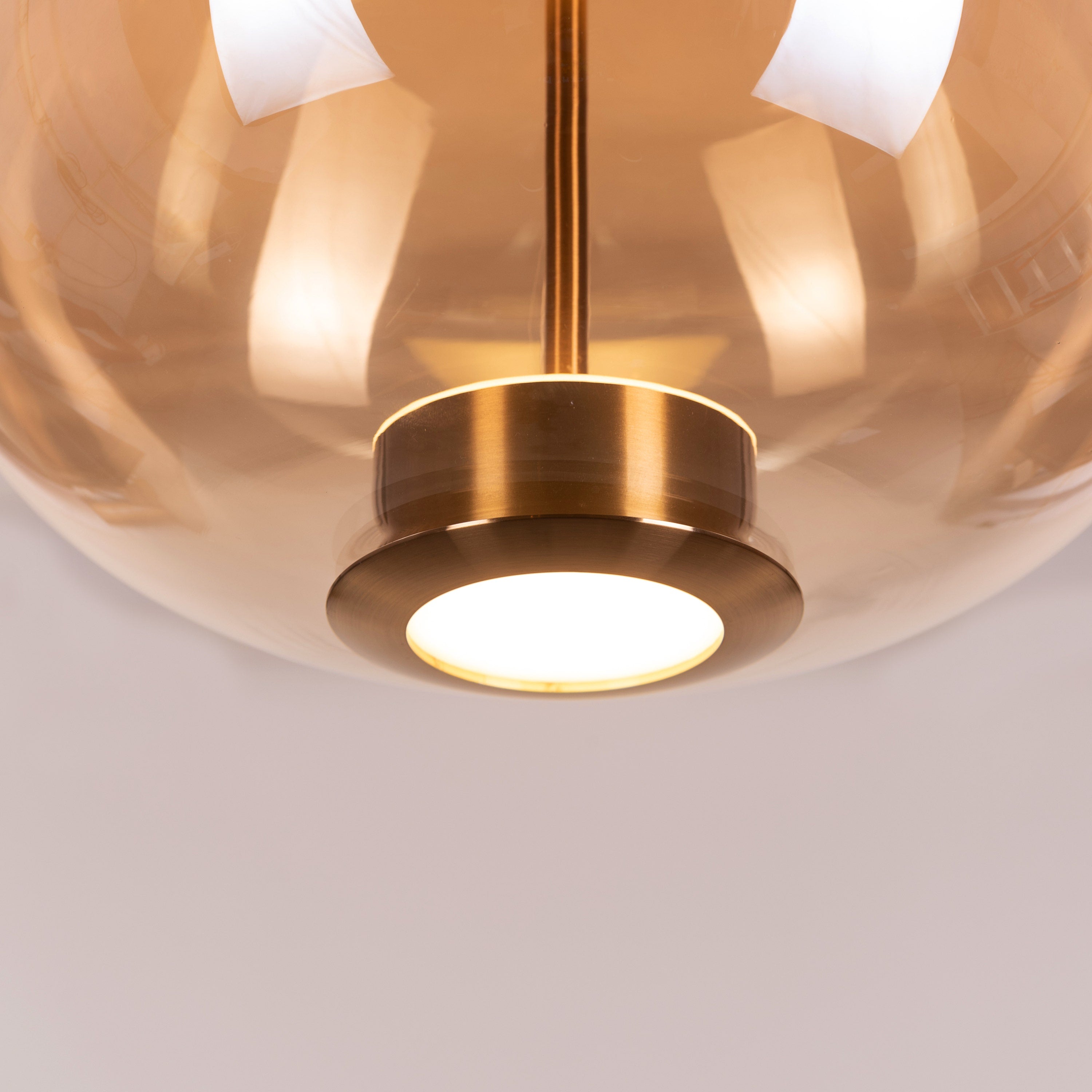 You Own It (Amber, Built-In LED) Glass Pendant Light