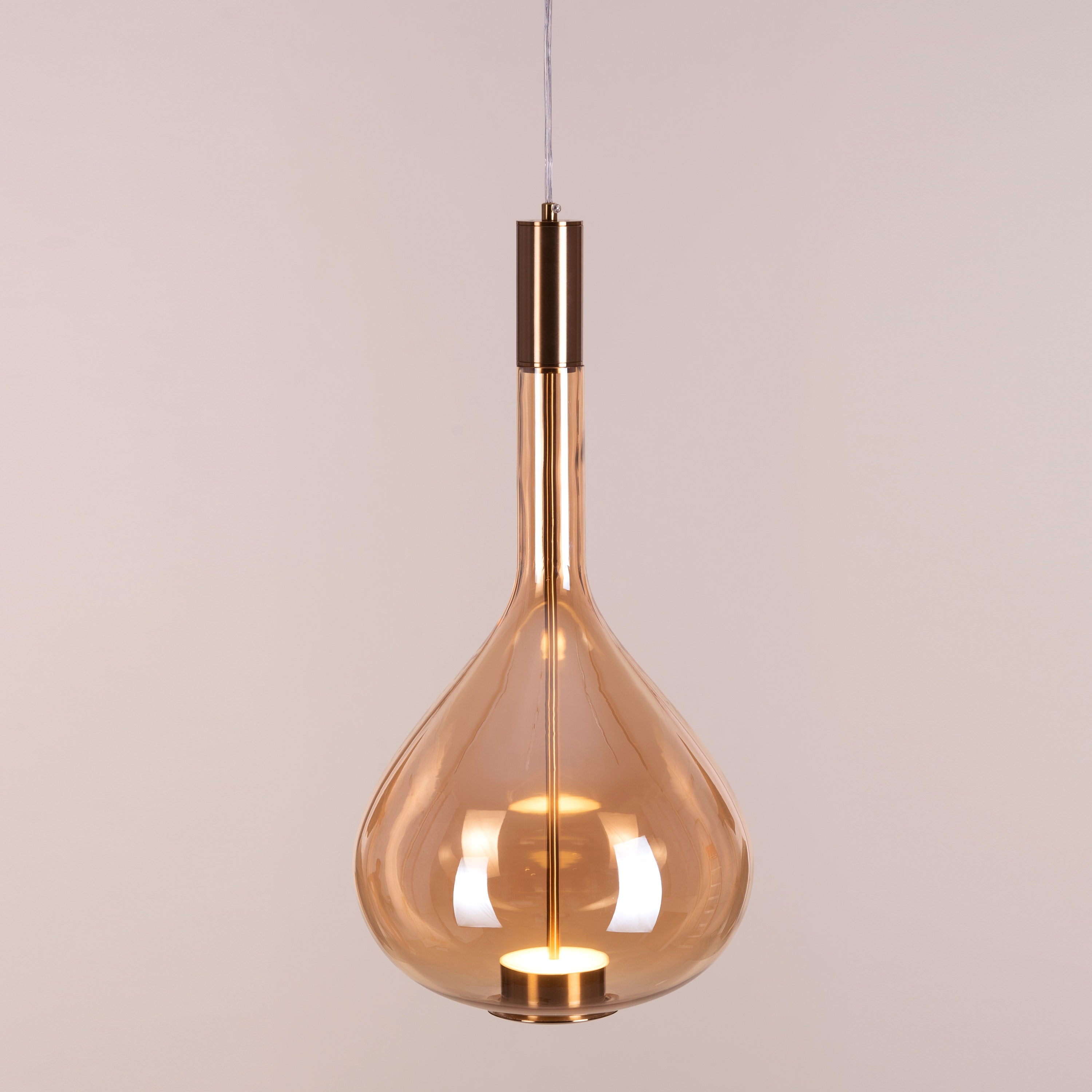 You Own It (Amber, Built-In LED) Glass Pendant Light
