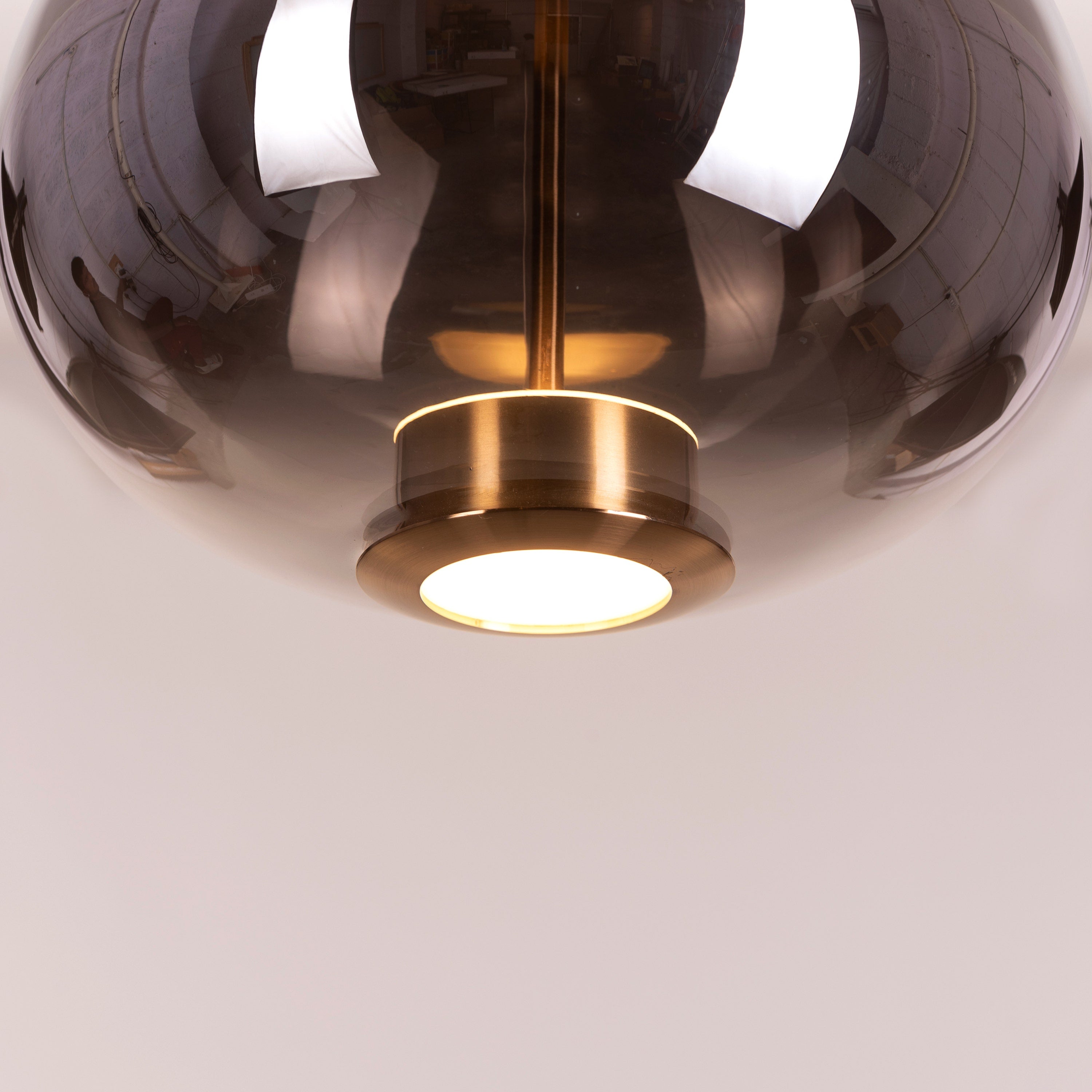 You Own It (Smokey Grey, Built-In LED) Glass Pendant Light