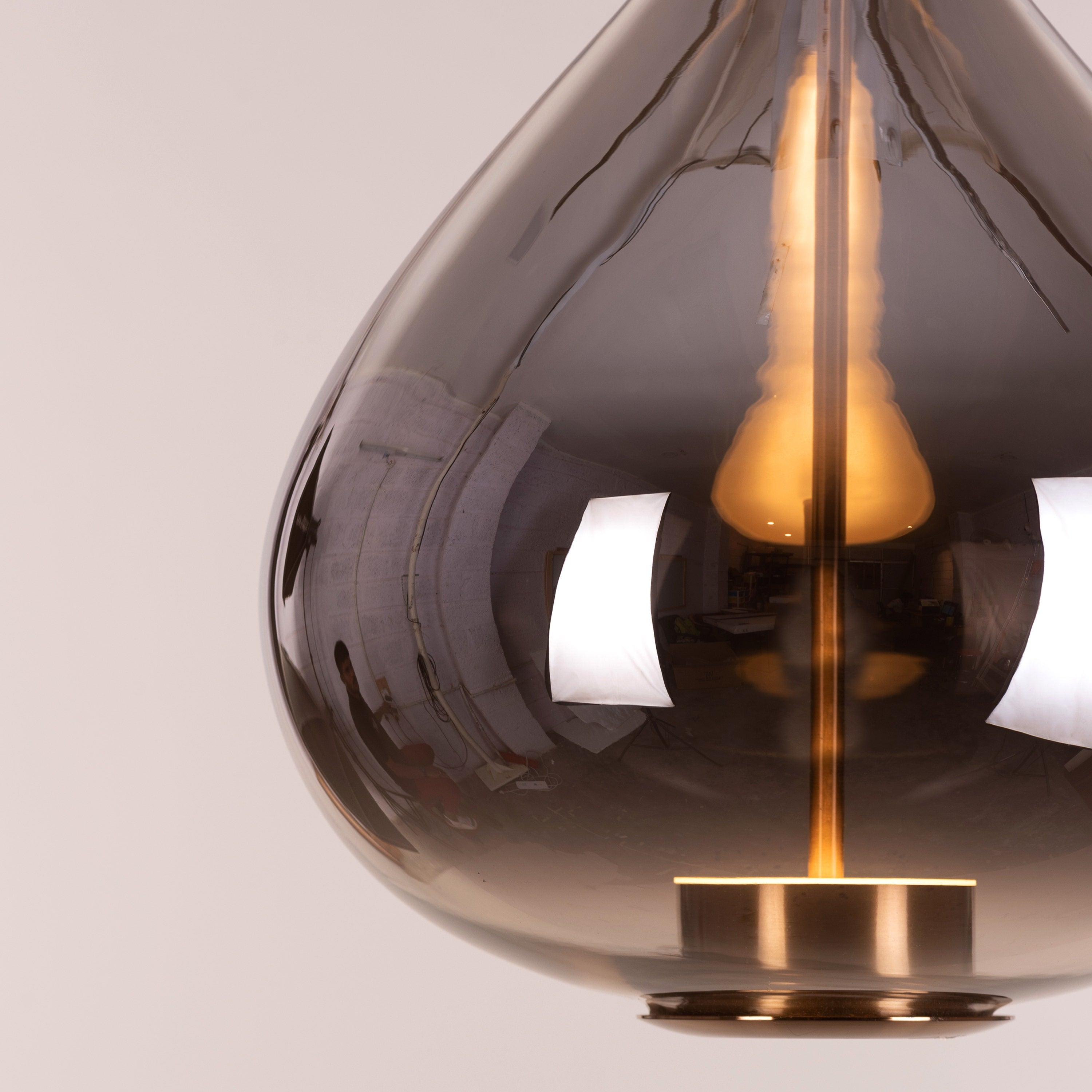 You Own It (Smokey Grey, Built-In LED) Glass Pendant Light