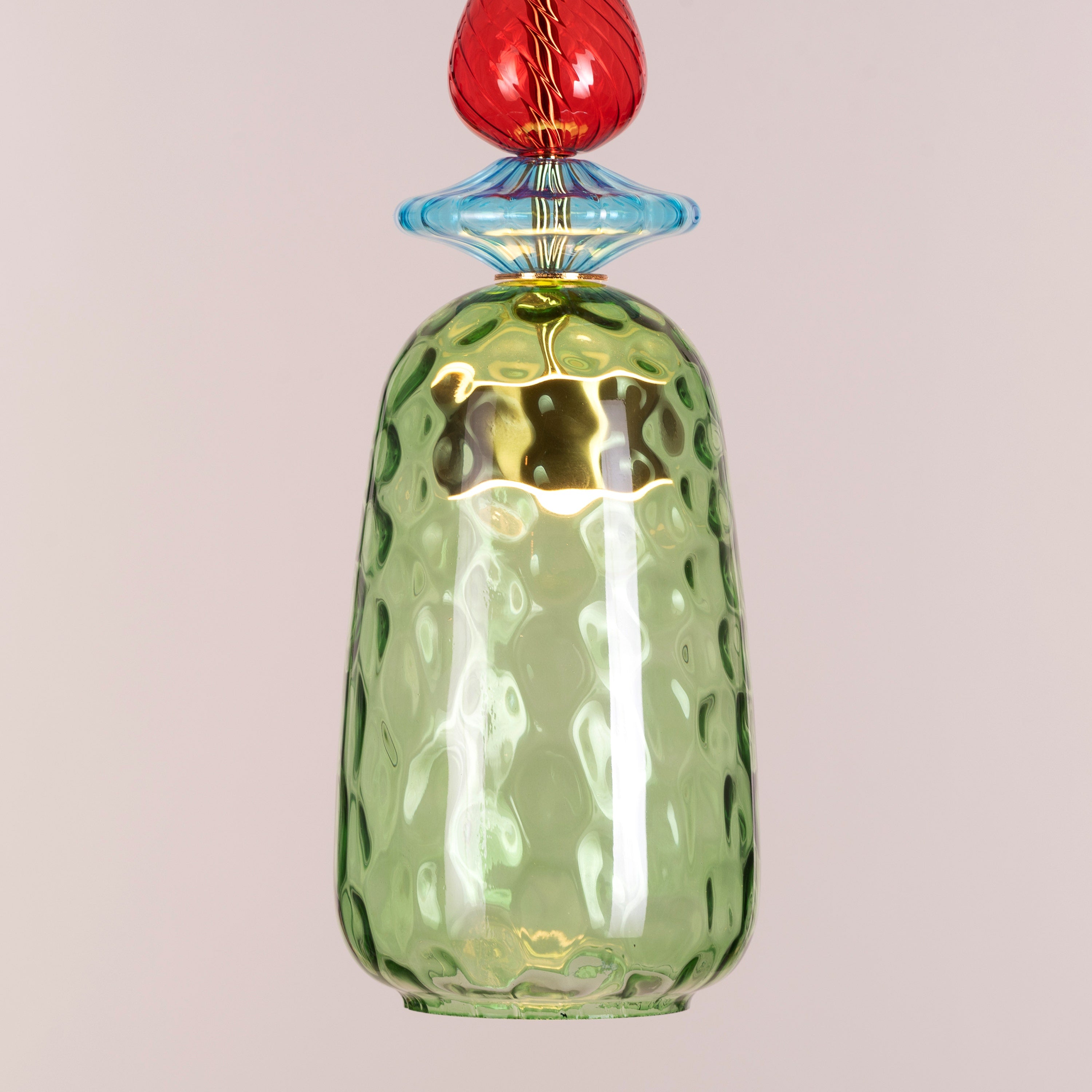 Forbidden Fruit (Green, Built-In LED) Glass Pendant Light