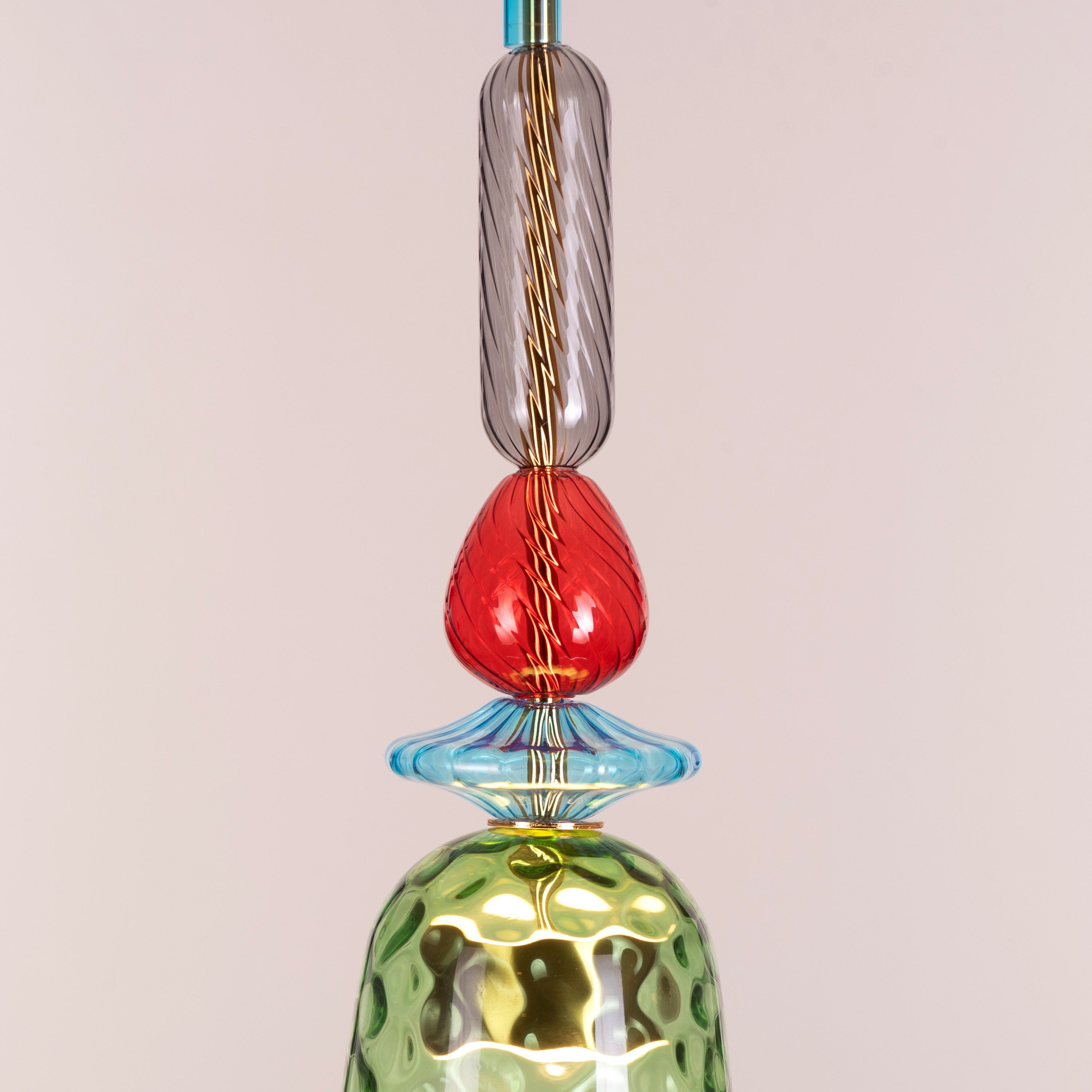 Forbidden Fruit (Green, Built-In LED) Glass Pendant Light