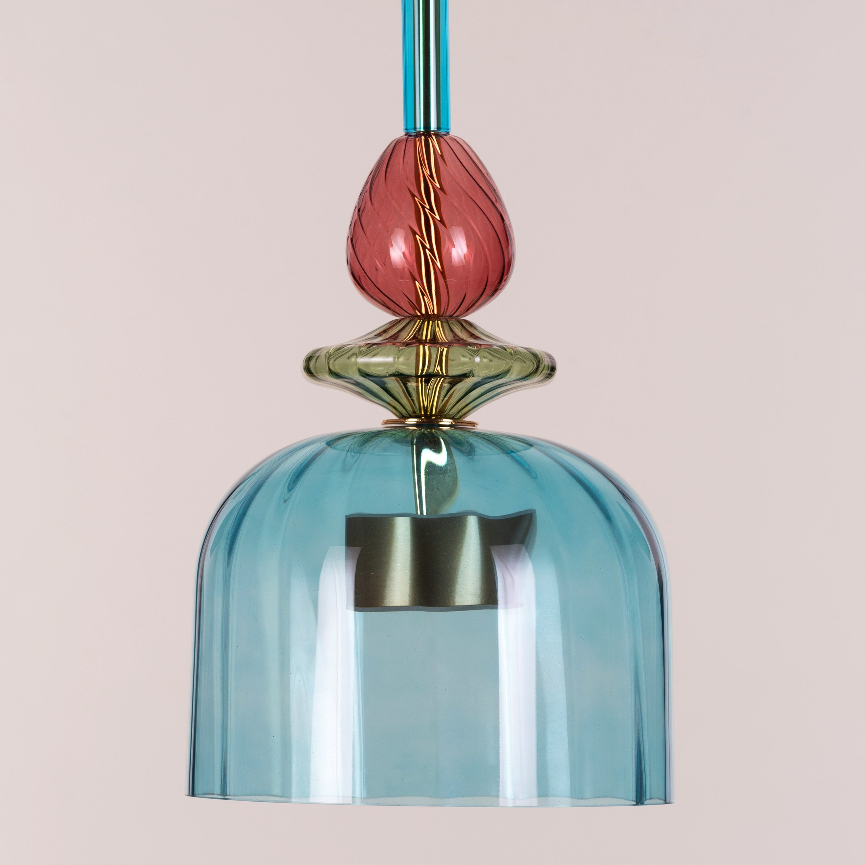 Paradise Blues (Built-In LED) Glass Pendant Light