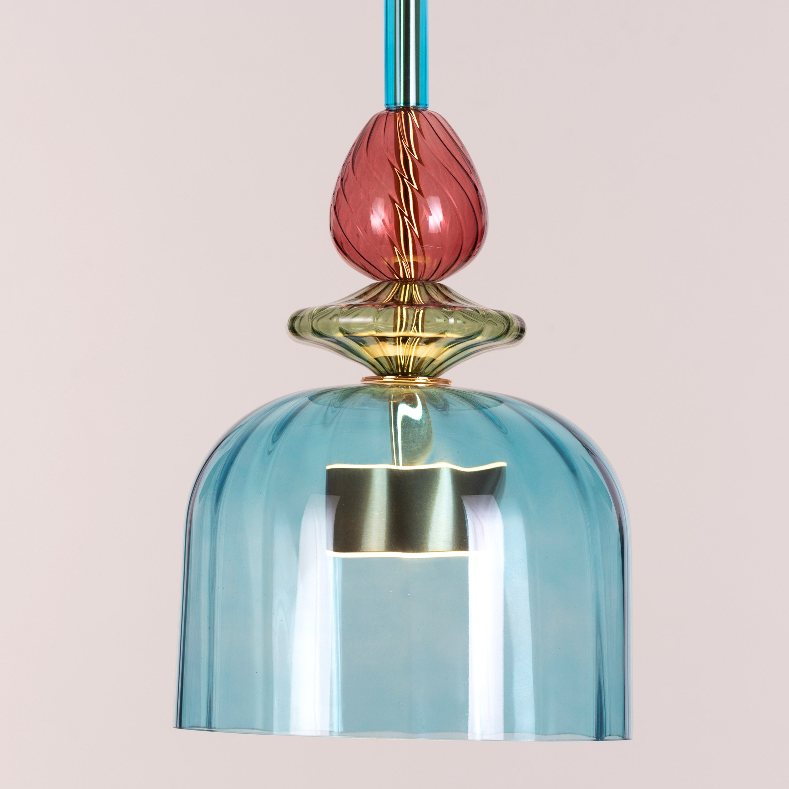 Paradise Blues (Built-In LED) Glass Pendant Light