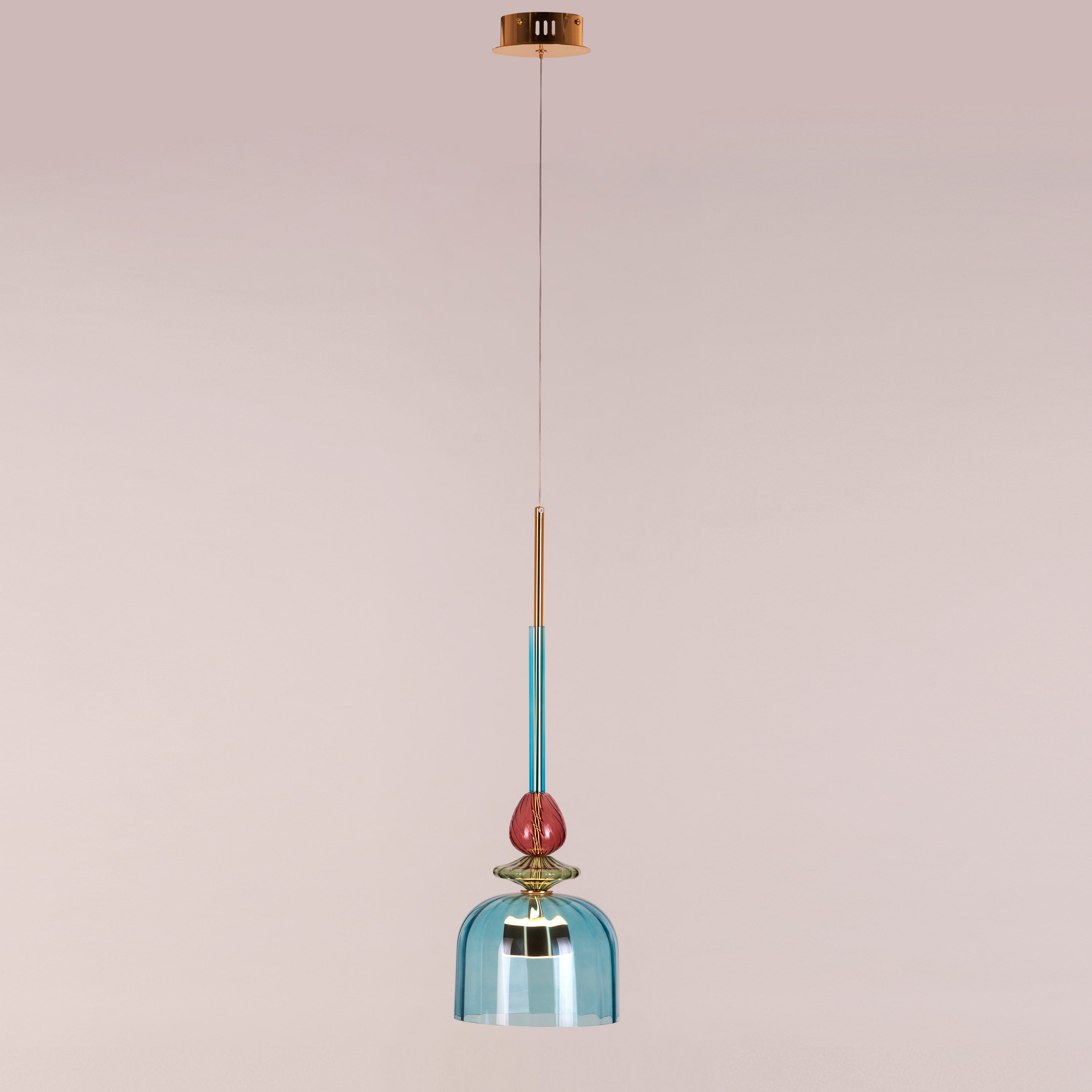 Paradise Blues (Built-In LED) Glass Pendant Light