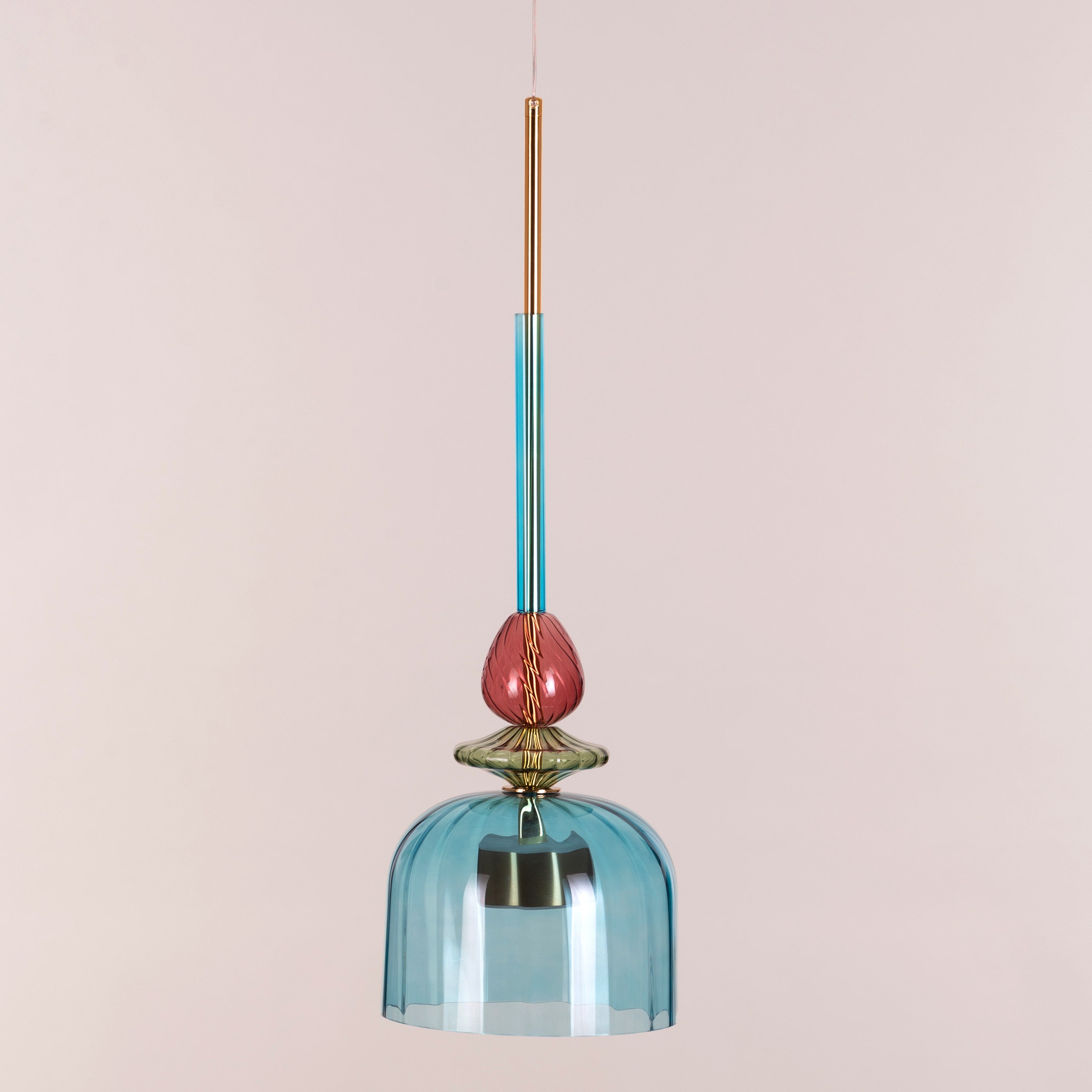 Paradise Blues (Built-In LED) Glass Pendant Light