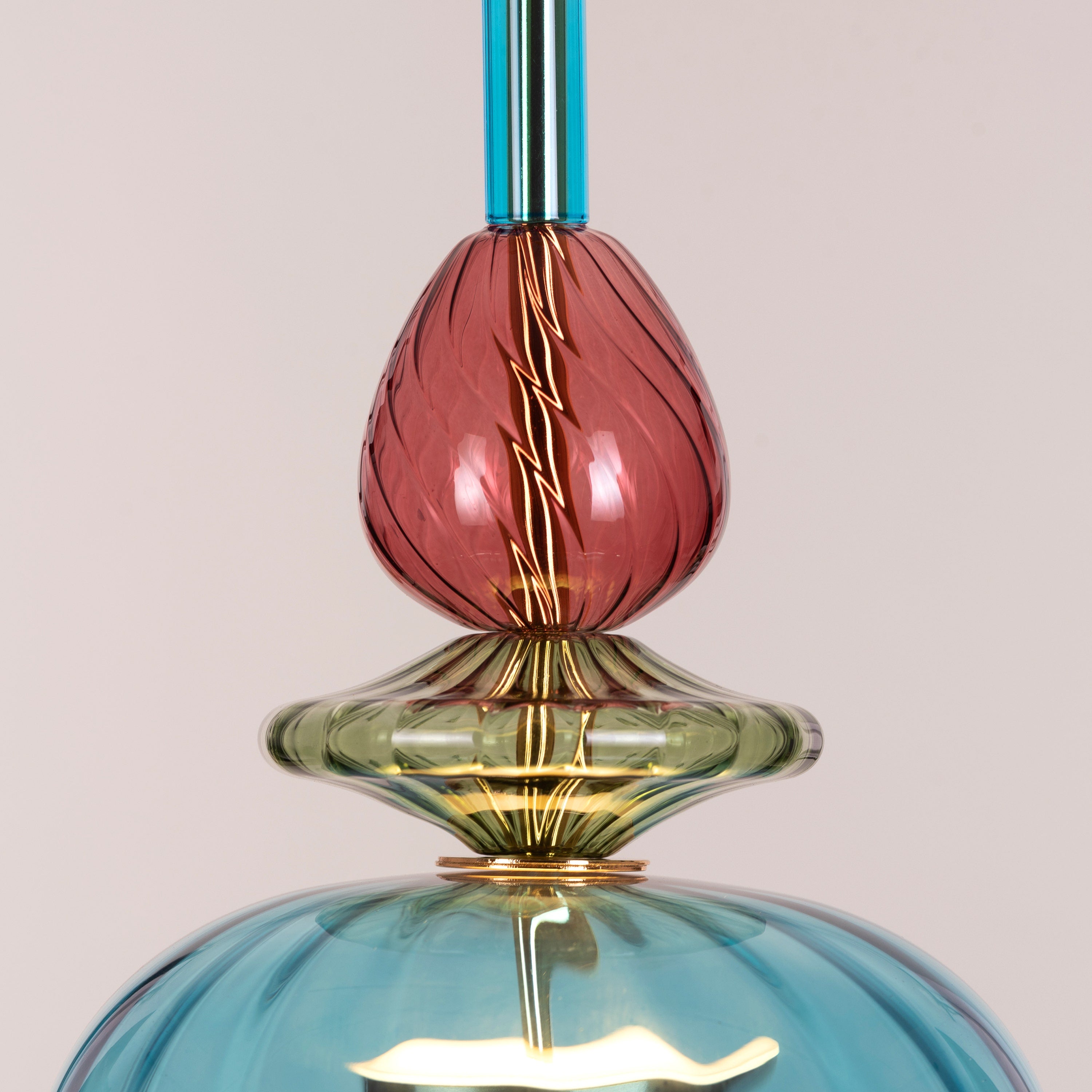 Paradise Blues (Built-In LED) Glass Pendant Light