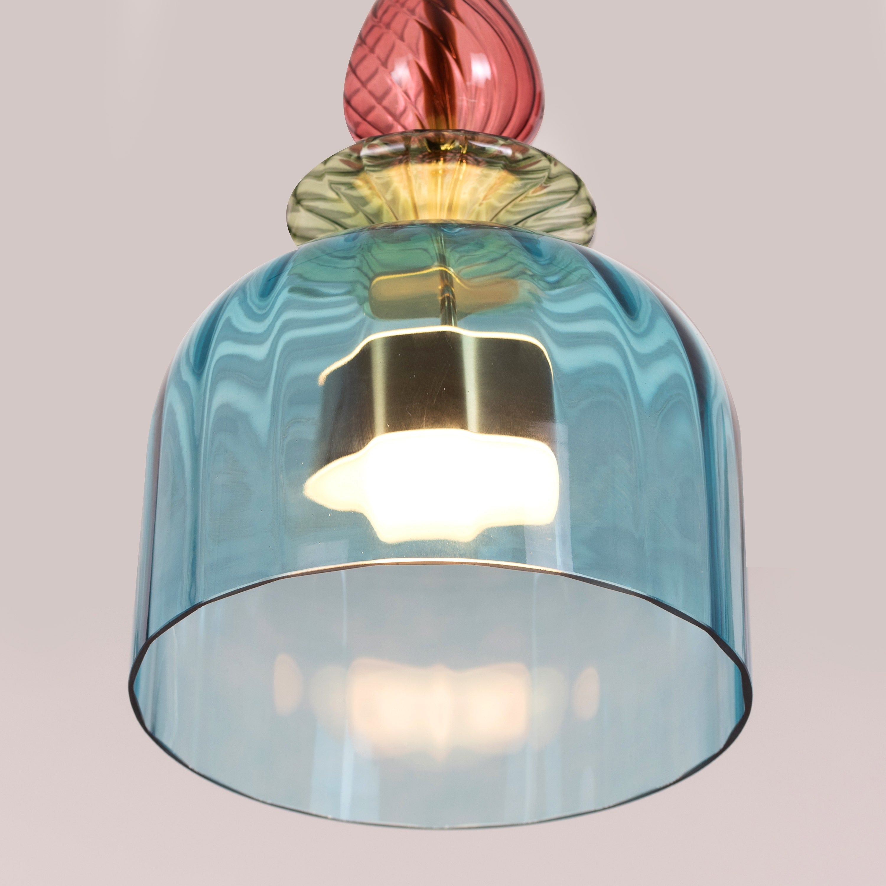 Paradise Blues (Built-In LED) Glass Pendant Light