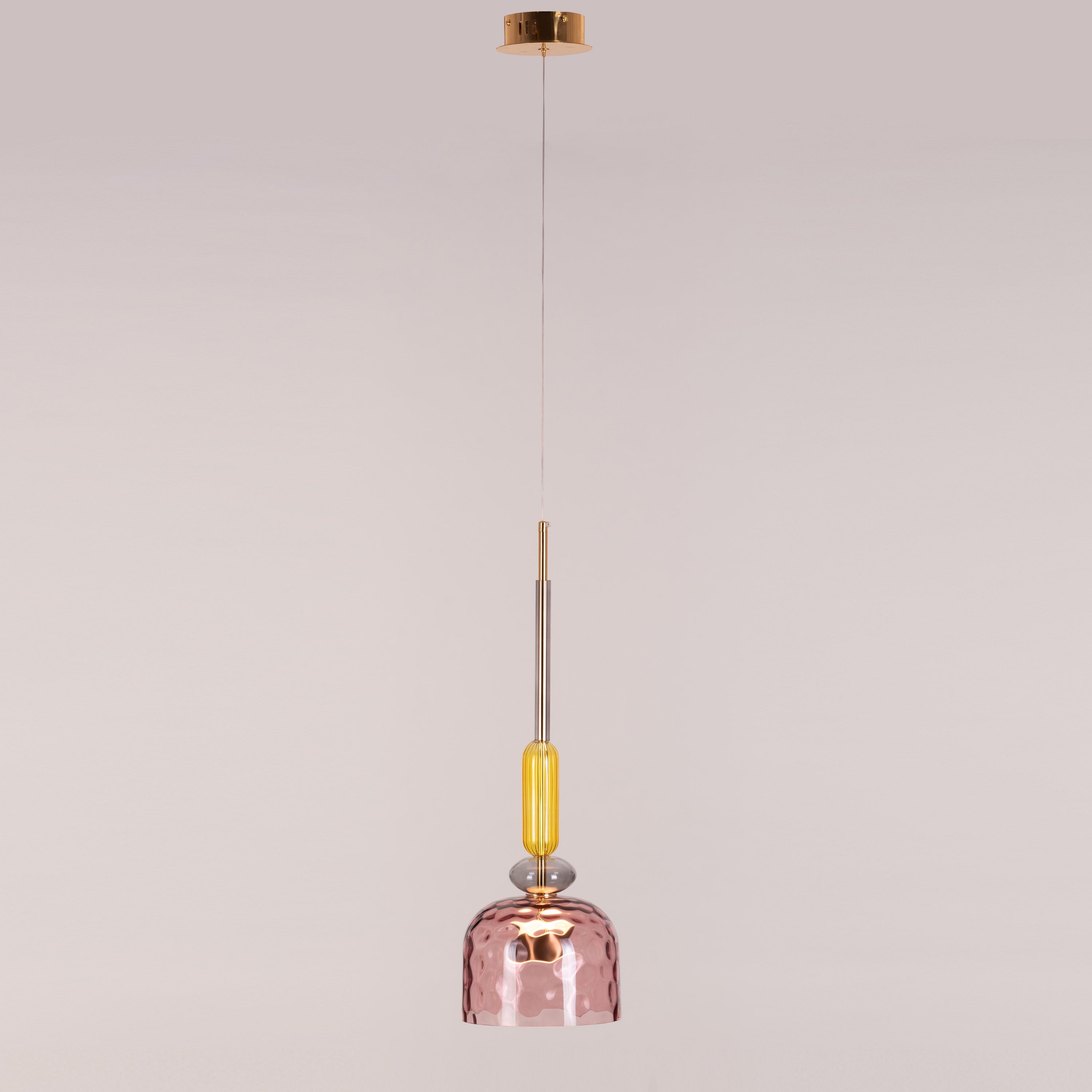 Sweet Treats (Pink, Built-In LED) Glass Pendant Light