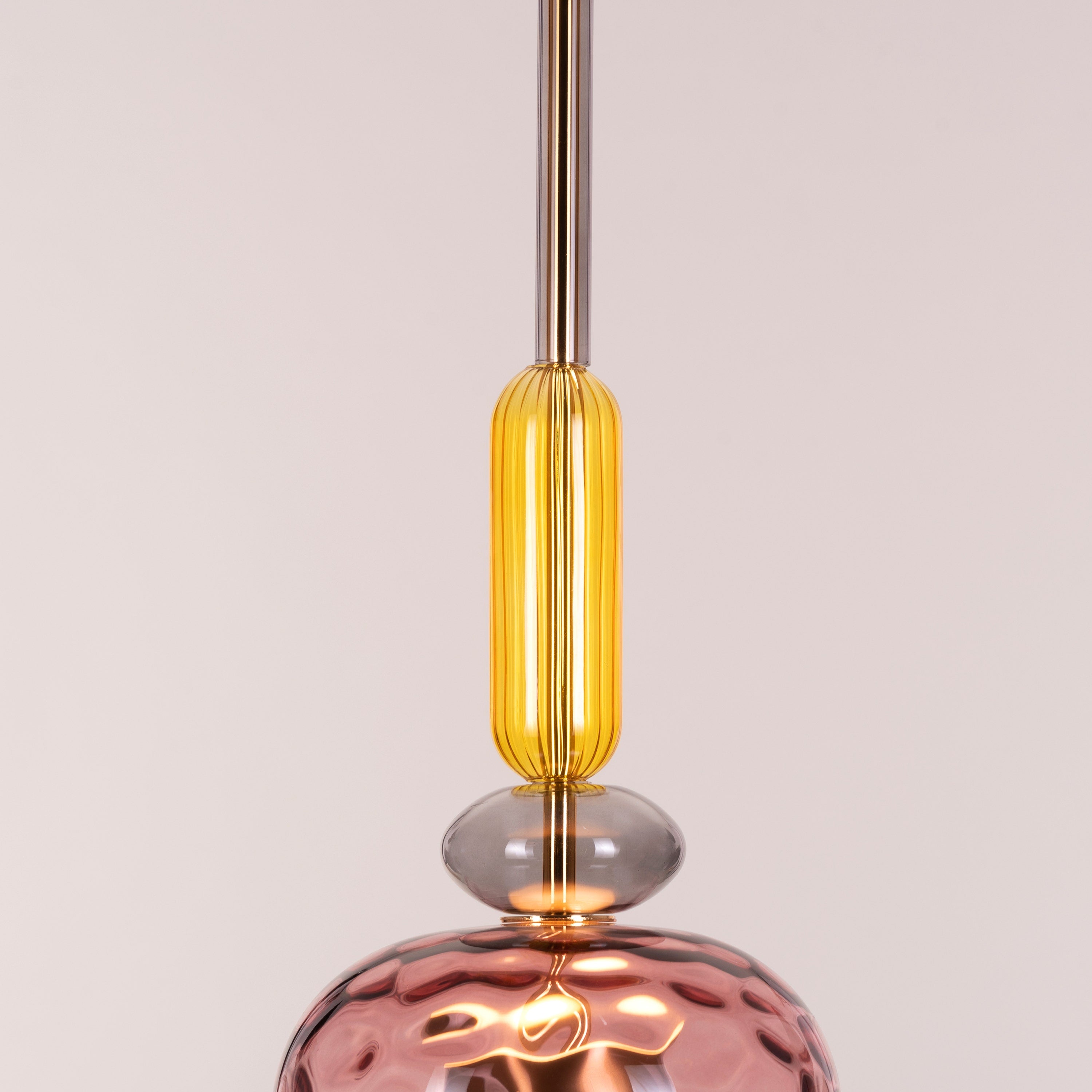 Sweet Treats (Pink, Built-In LED) Glass Pendant Light