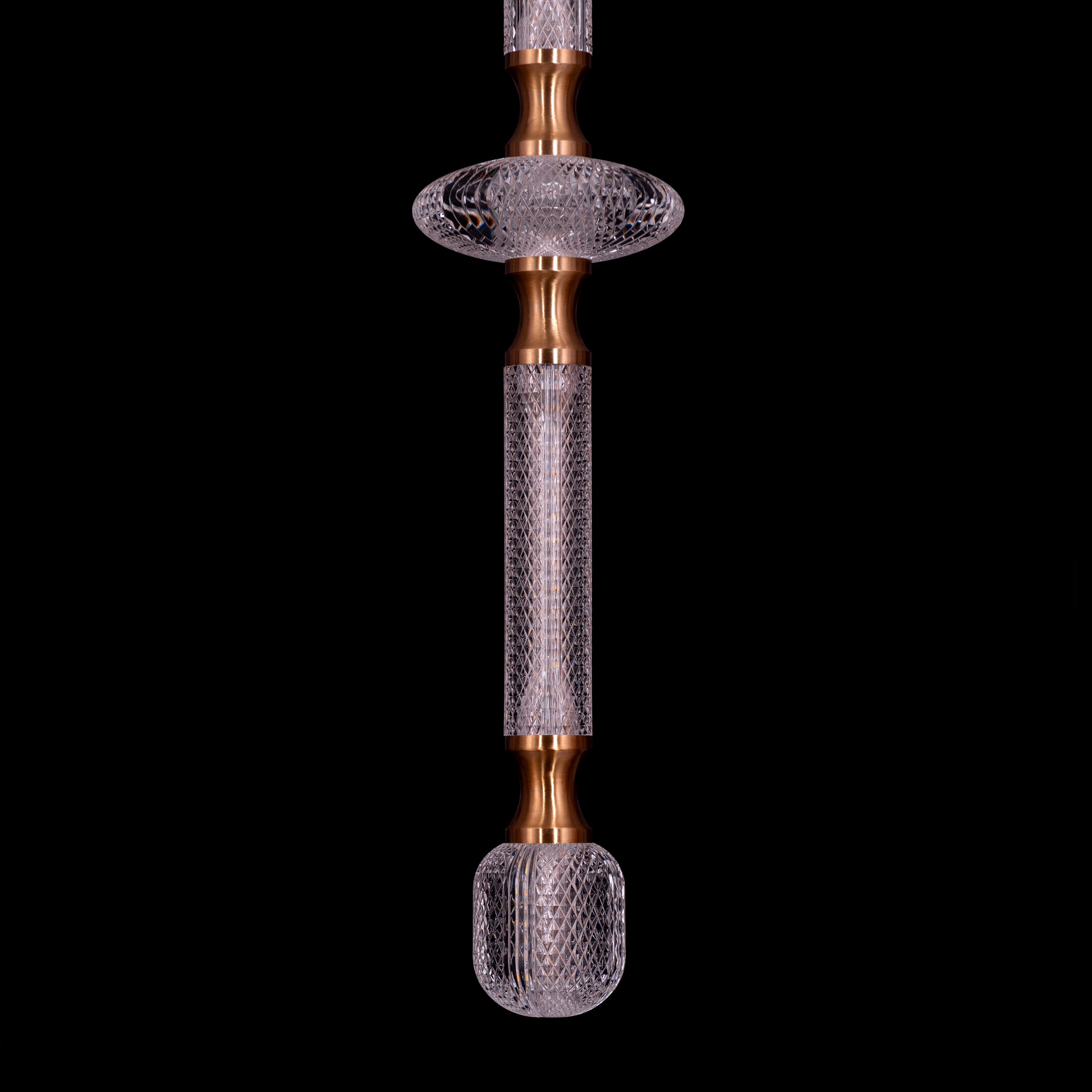 Awake At Dawn (Gold, Dimmable LED with Remote Control) Pendant Light