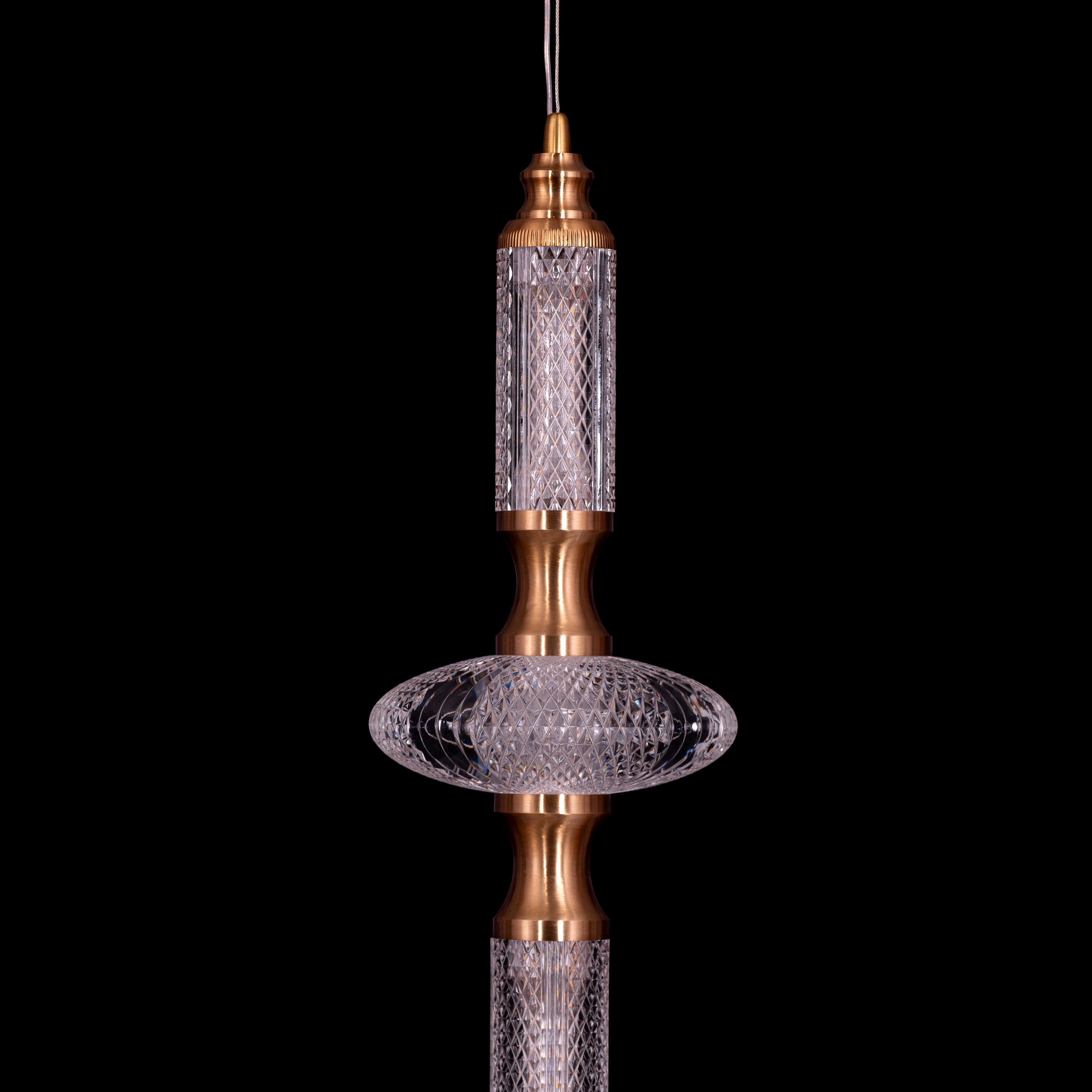 Awake At Dawn (Gold, Dimmable LED with Remote Control) Pendant Light