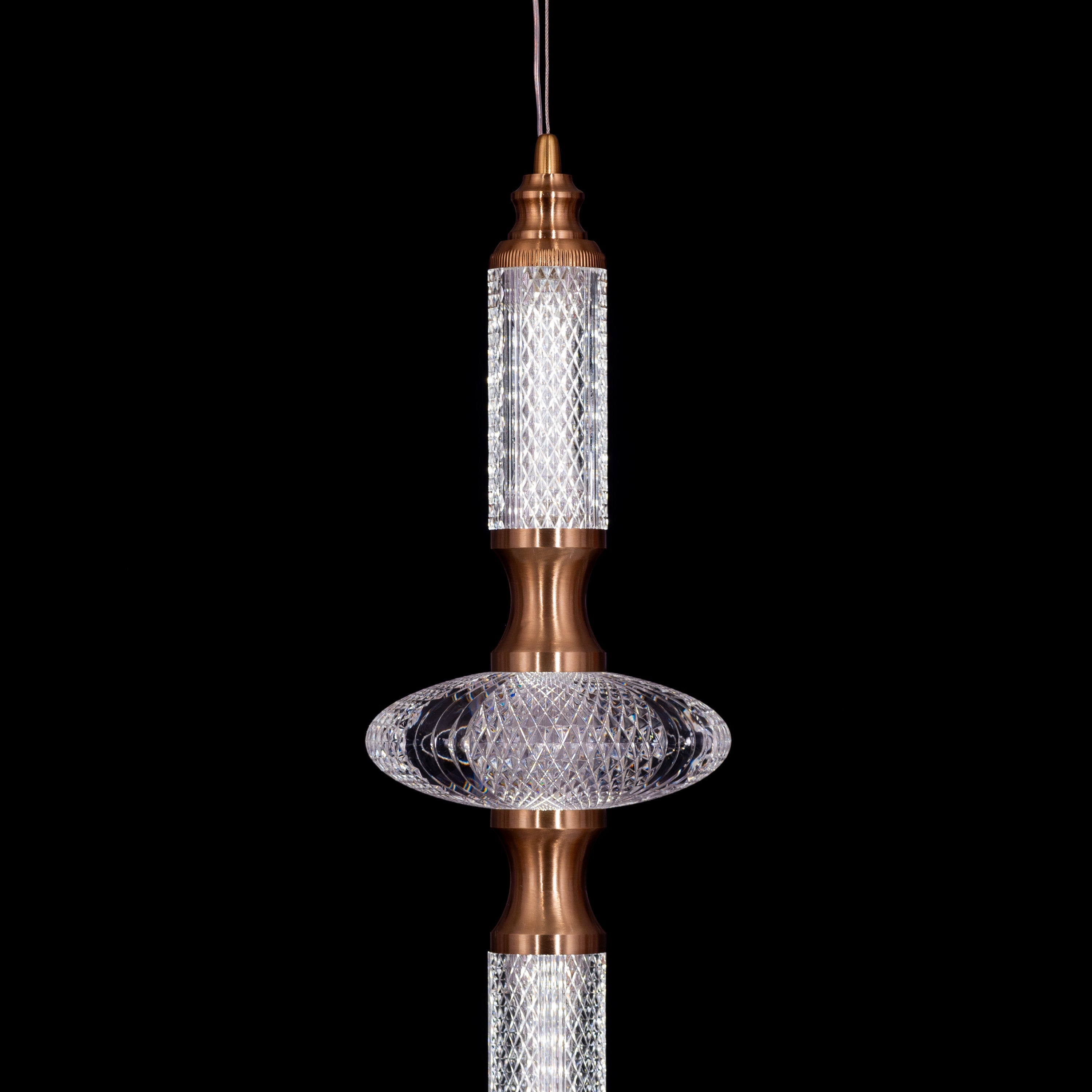 Awake At Dawn (Gold, Dimmable LED with Remote Control) Pendant Light