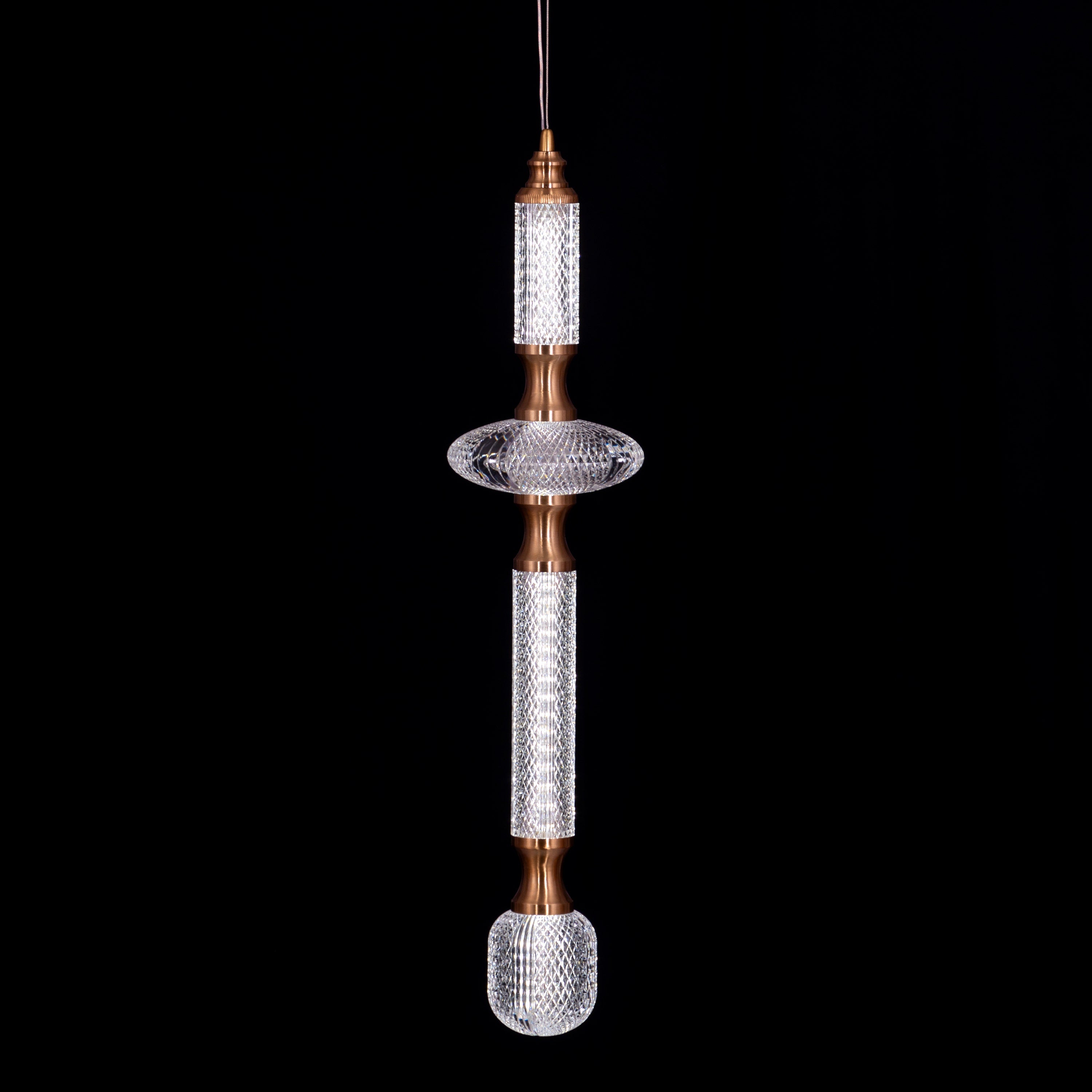 Awake At Dawn (Gold, Dimmable LED with Remote Control) Pendant Light