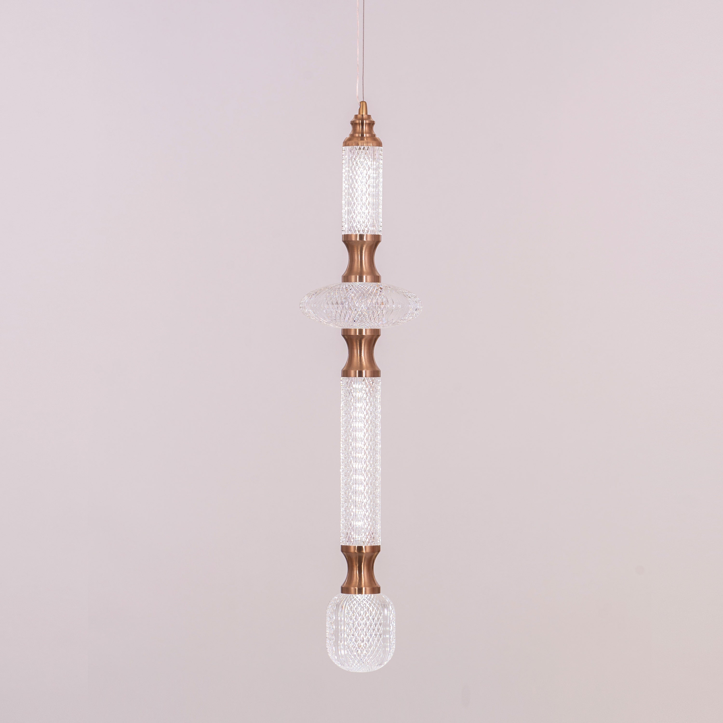 Awake At Dawn (Gold, Dimmable LED with Remote Control) Pendant Light