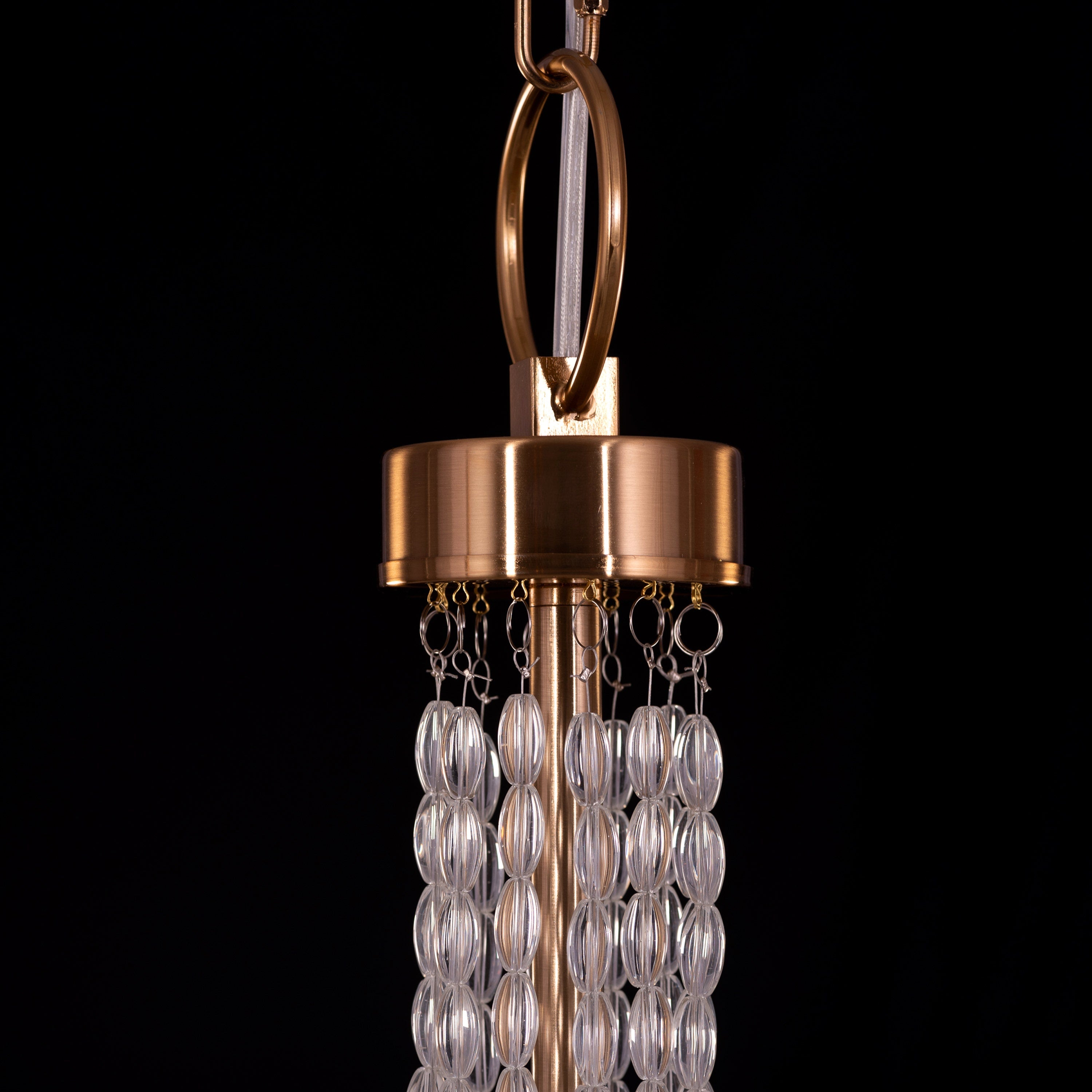 Cupid's Kiss (Gold) Crystal Double Height Chandelier