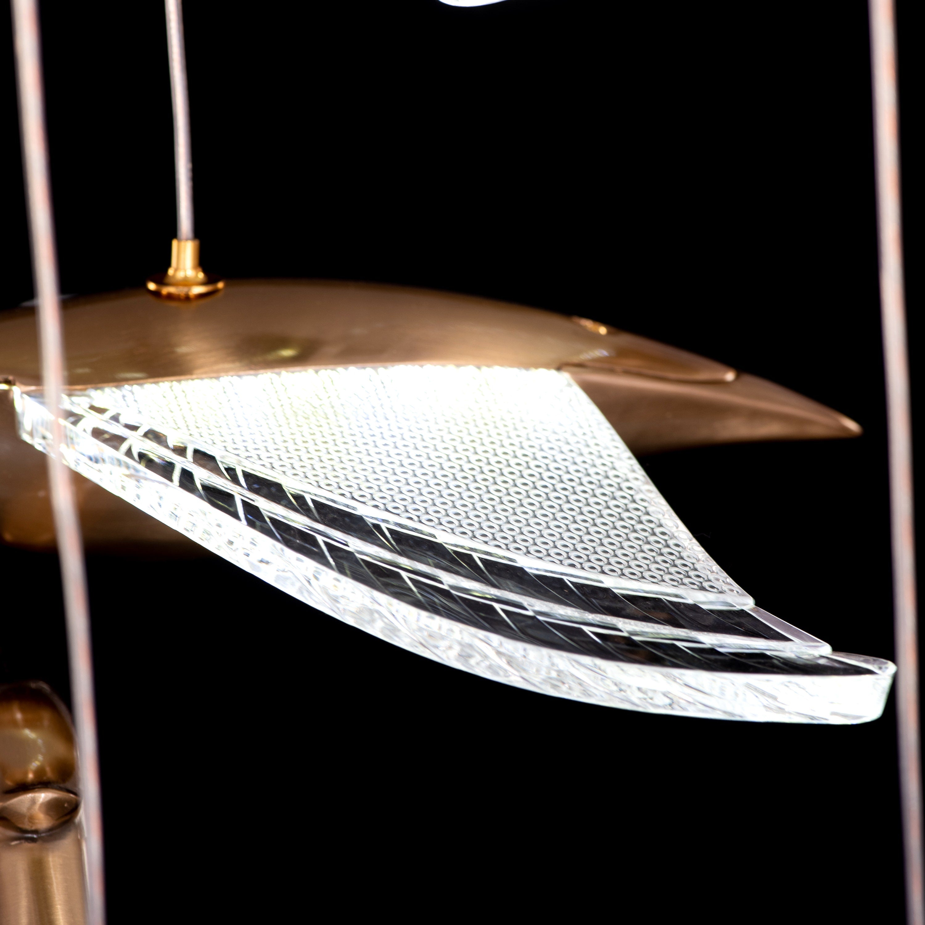 Before I Wake (Large, Gold, Dimmable LED with Remote Control) Double Height Chandelier