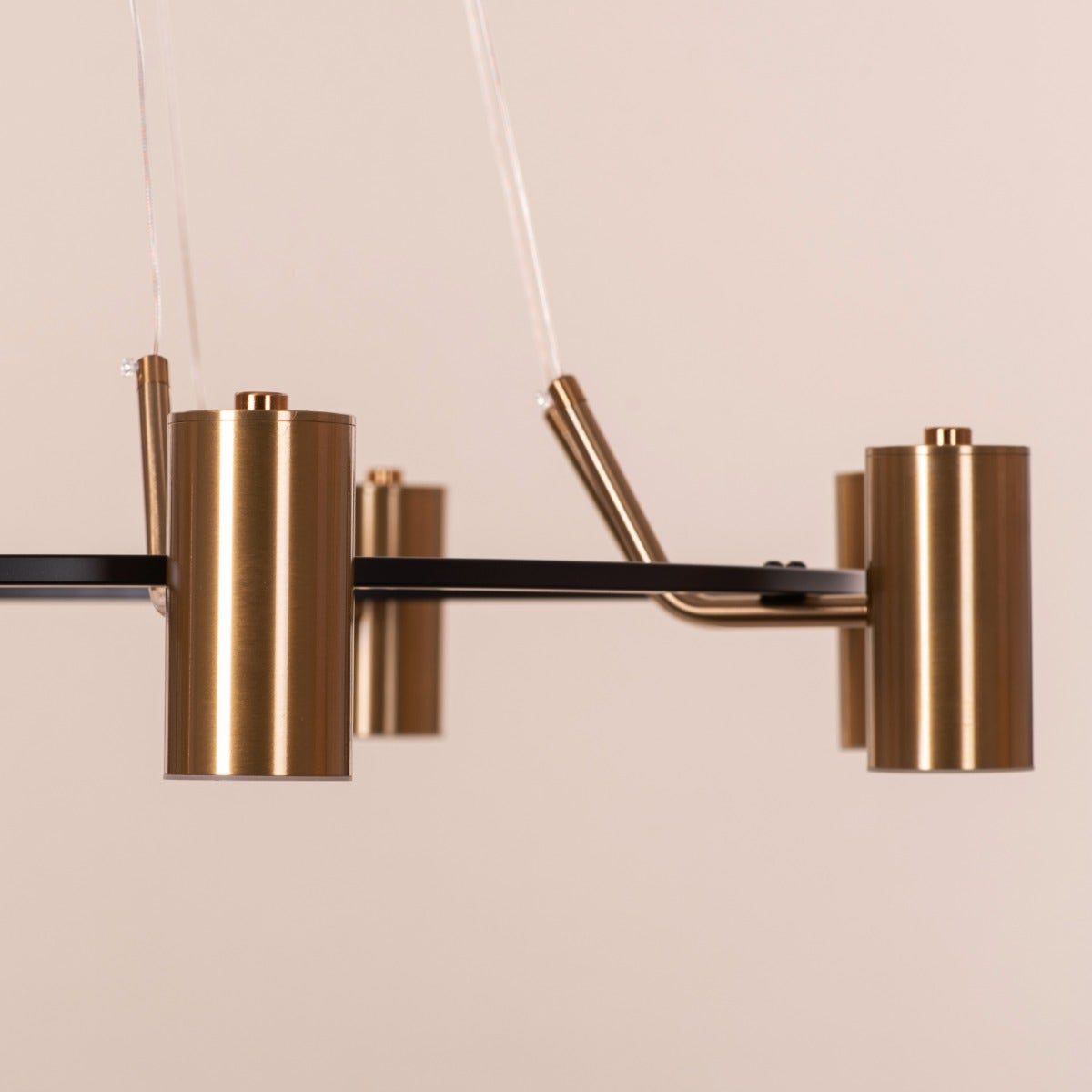 Alive On Grid Power (Large, Gold, Dimmable LED with Remote Control) Chandelier
