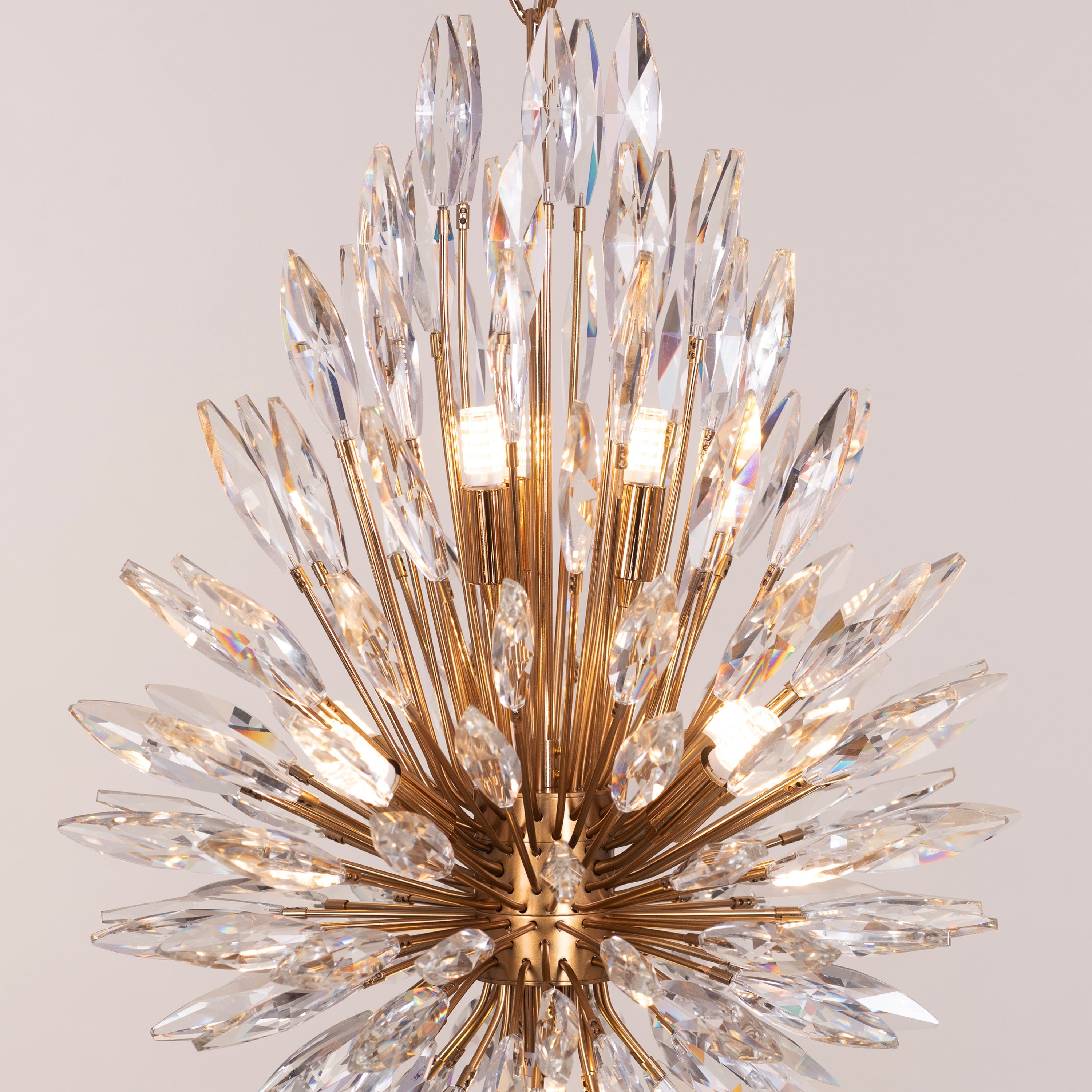 Jewel Of My Heart (Gold) Crystal Pendant Light