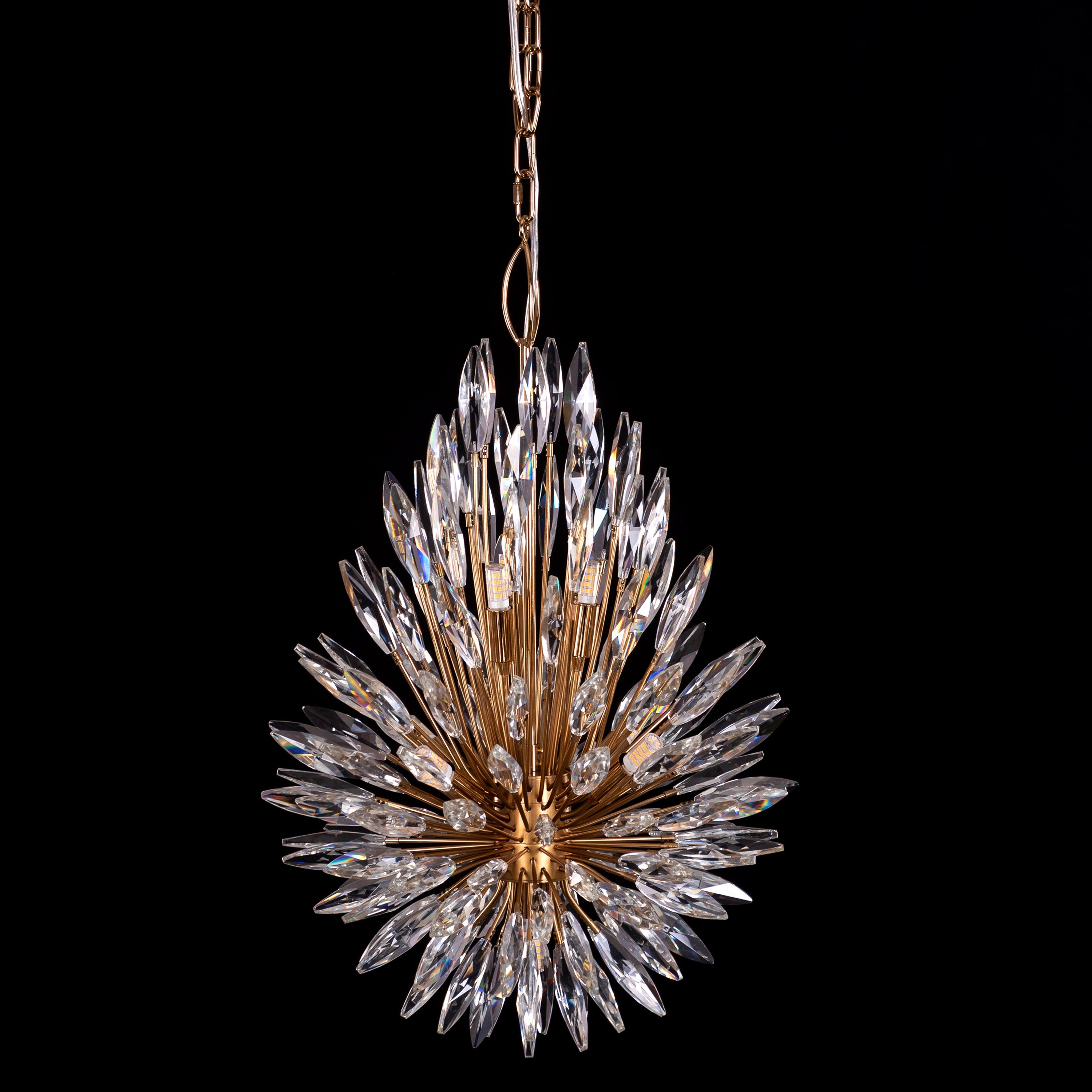 Jewel Of My Heart (Gold) Crystal Pendant Light