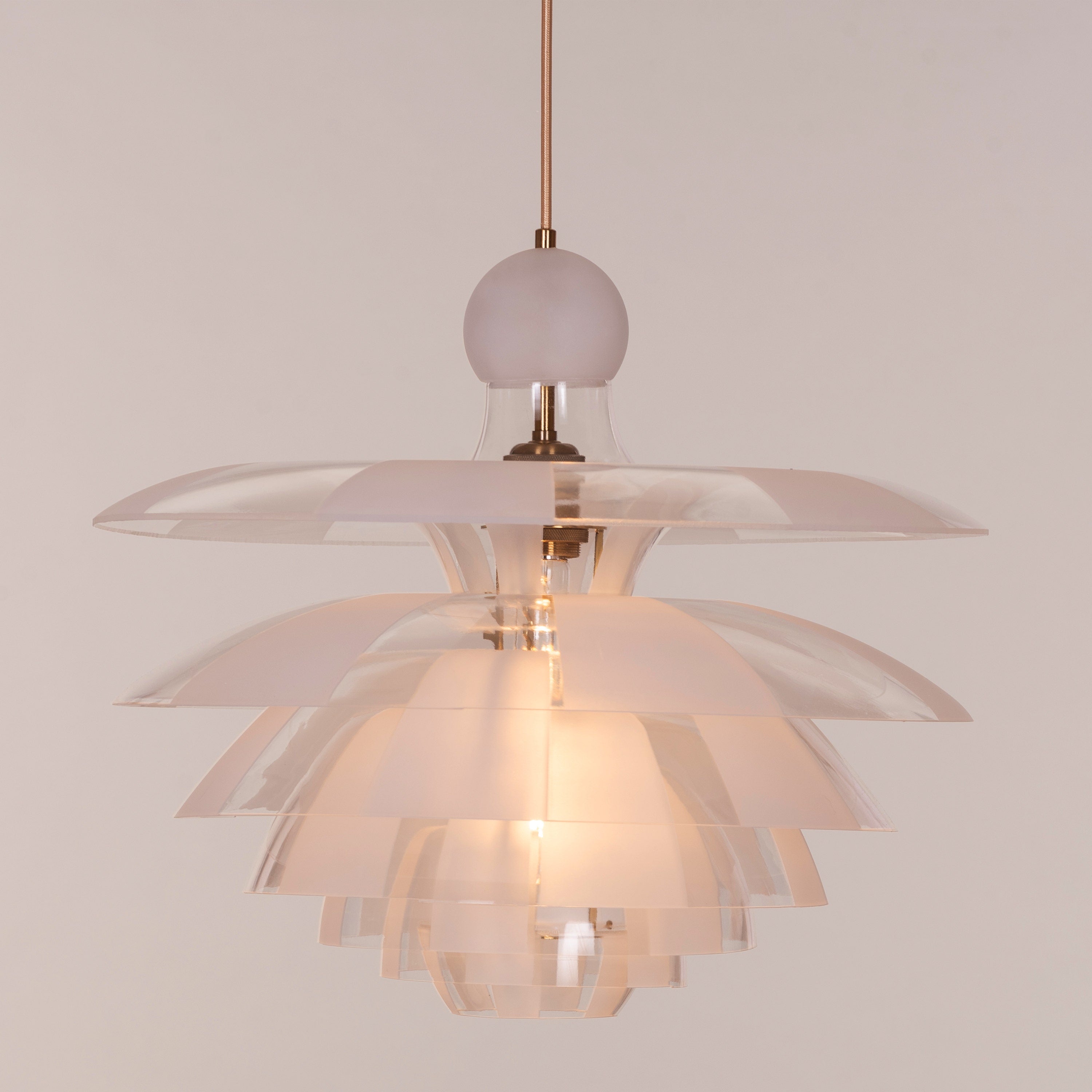 Find Your Truth (Gold, Frosted) Pendant Light