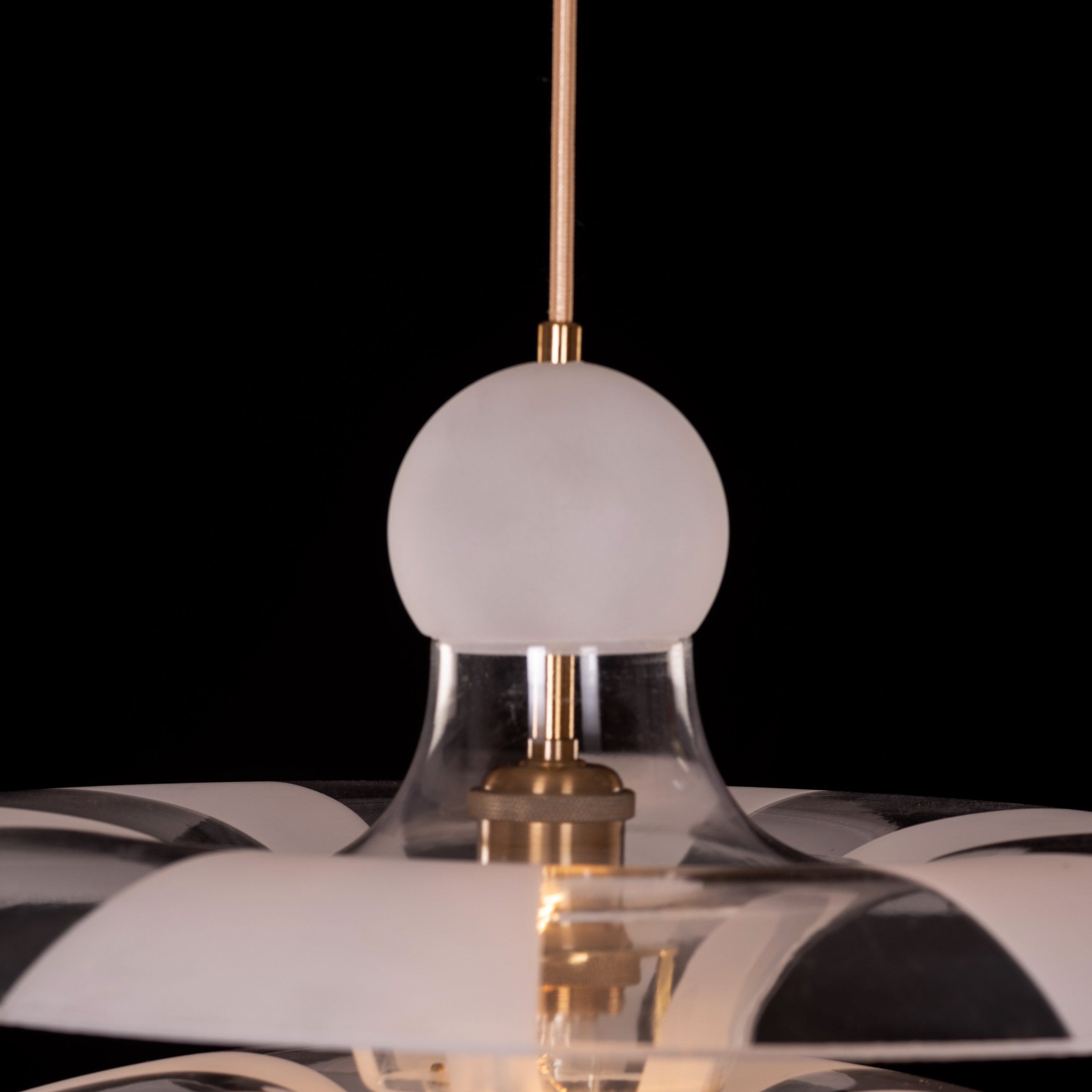 Find Your Truth (Gold, Frosted) Pendant Light