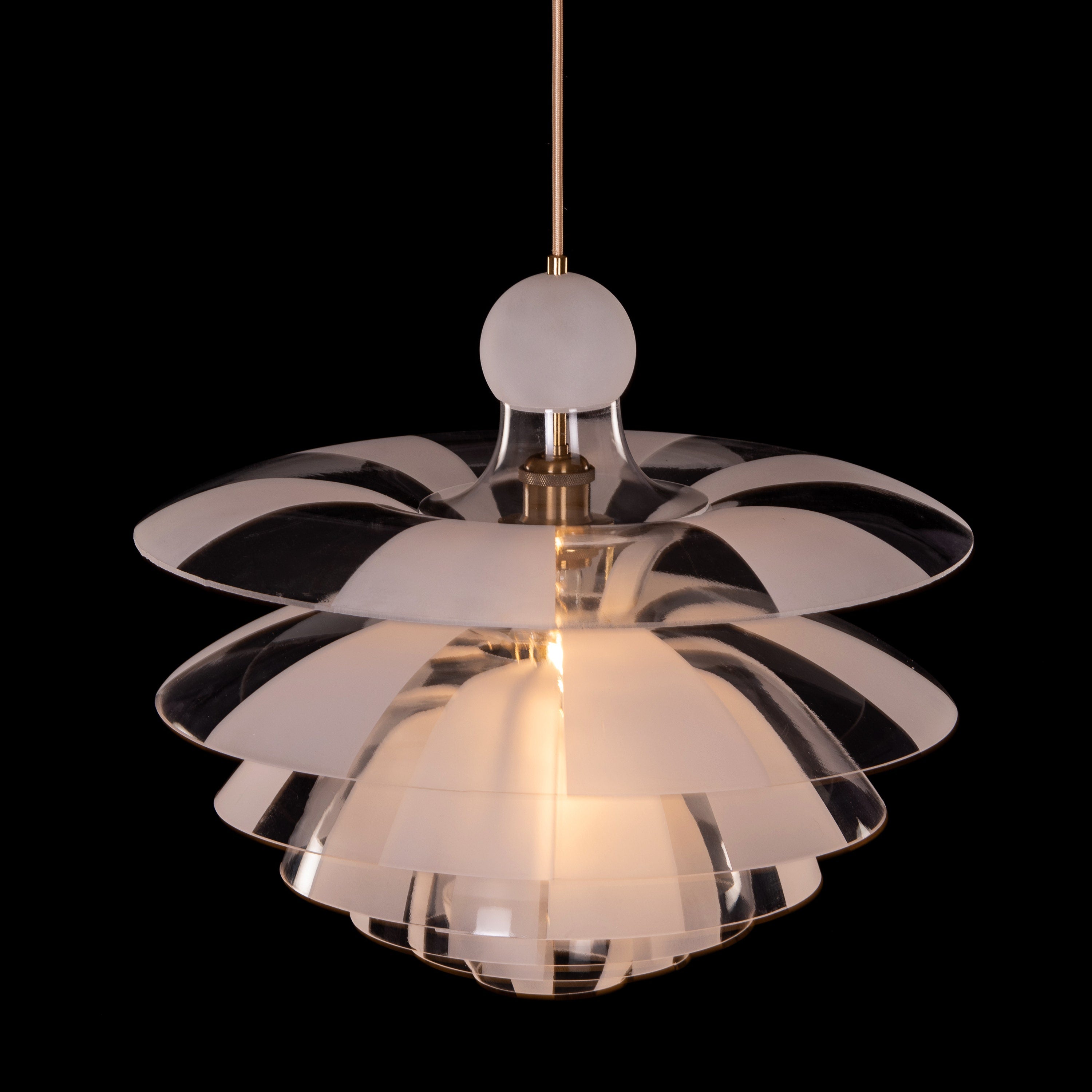 Find Your Truth (Gold, Frosted) Pendant Light