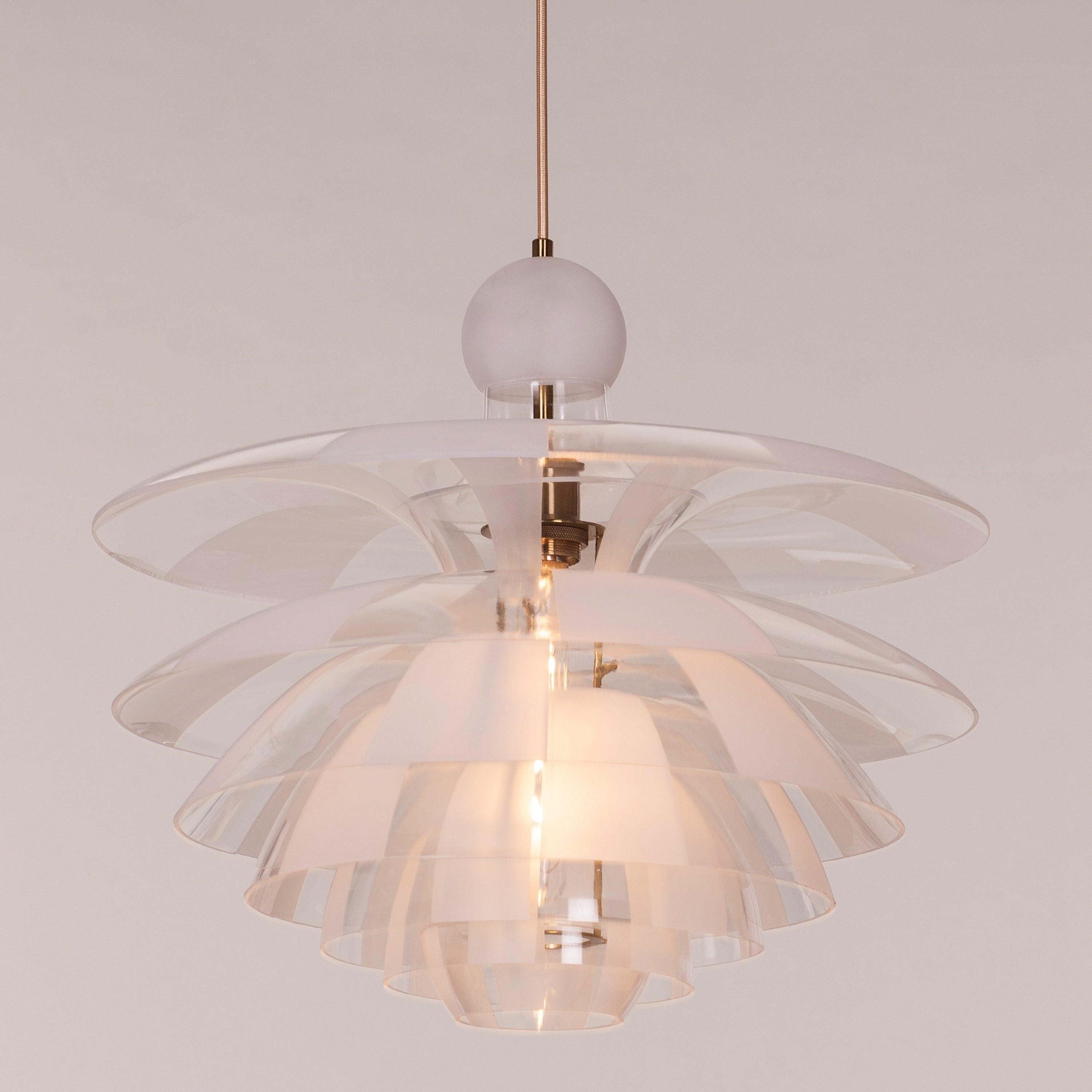 Find Your Truth (Gold, Frosted) Pendant Light