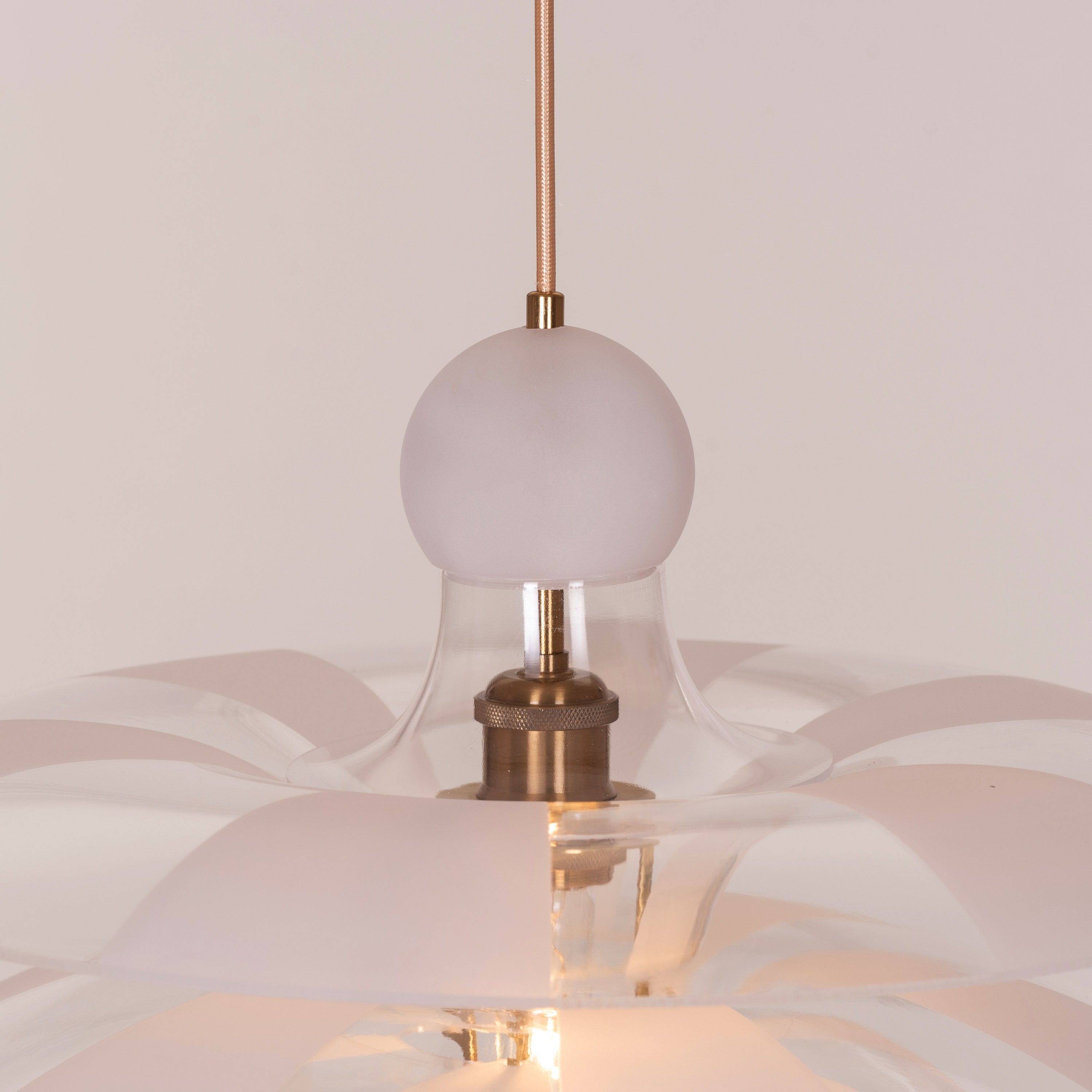 Find Your Truth (Gold, Frosted) Pendant Light