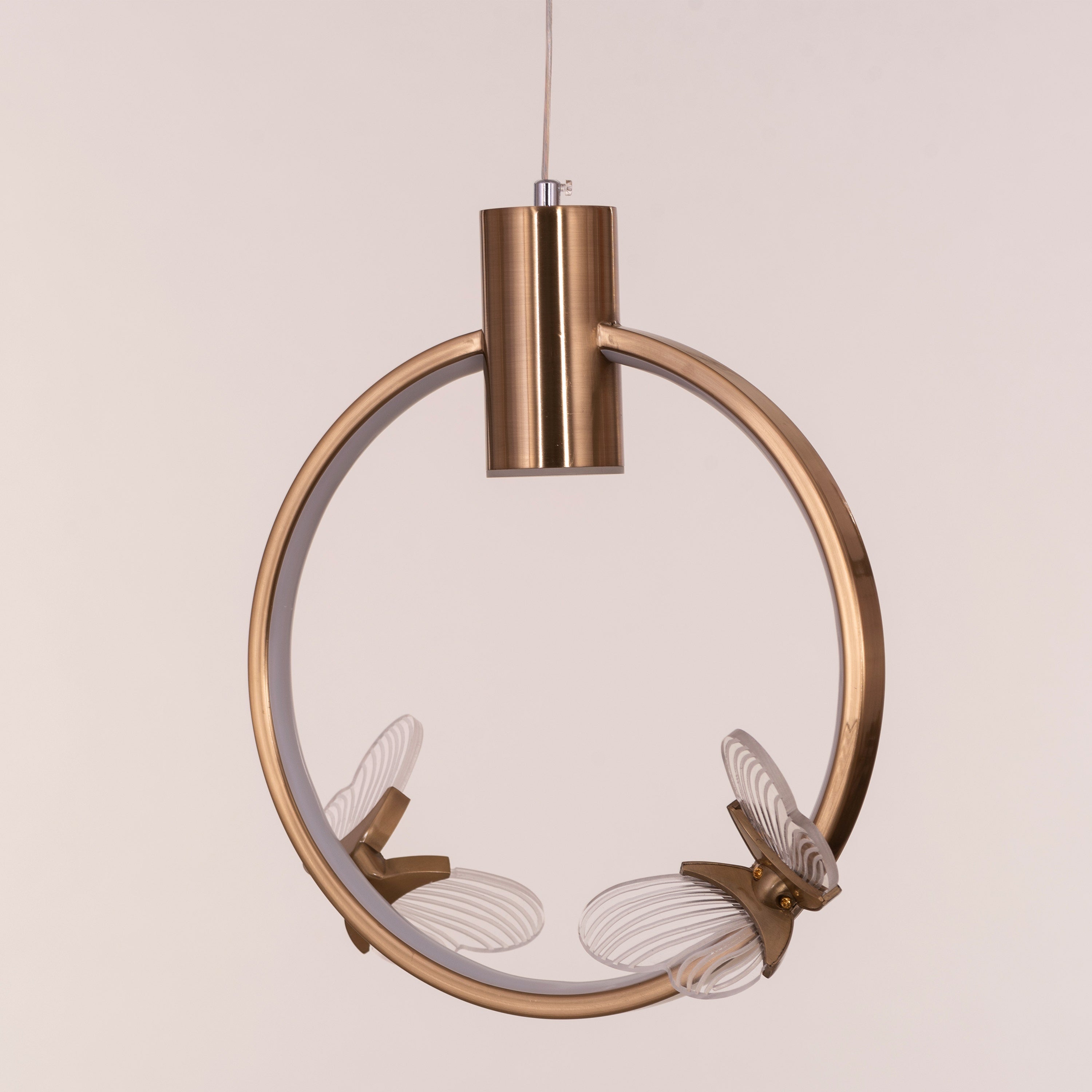 Butterfly Kisses (Gold, Dimmable LED With Remote Control) Pendant Light