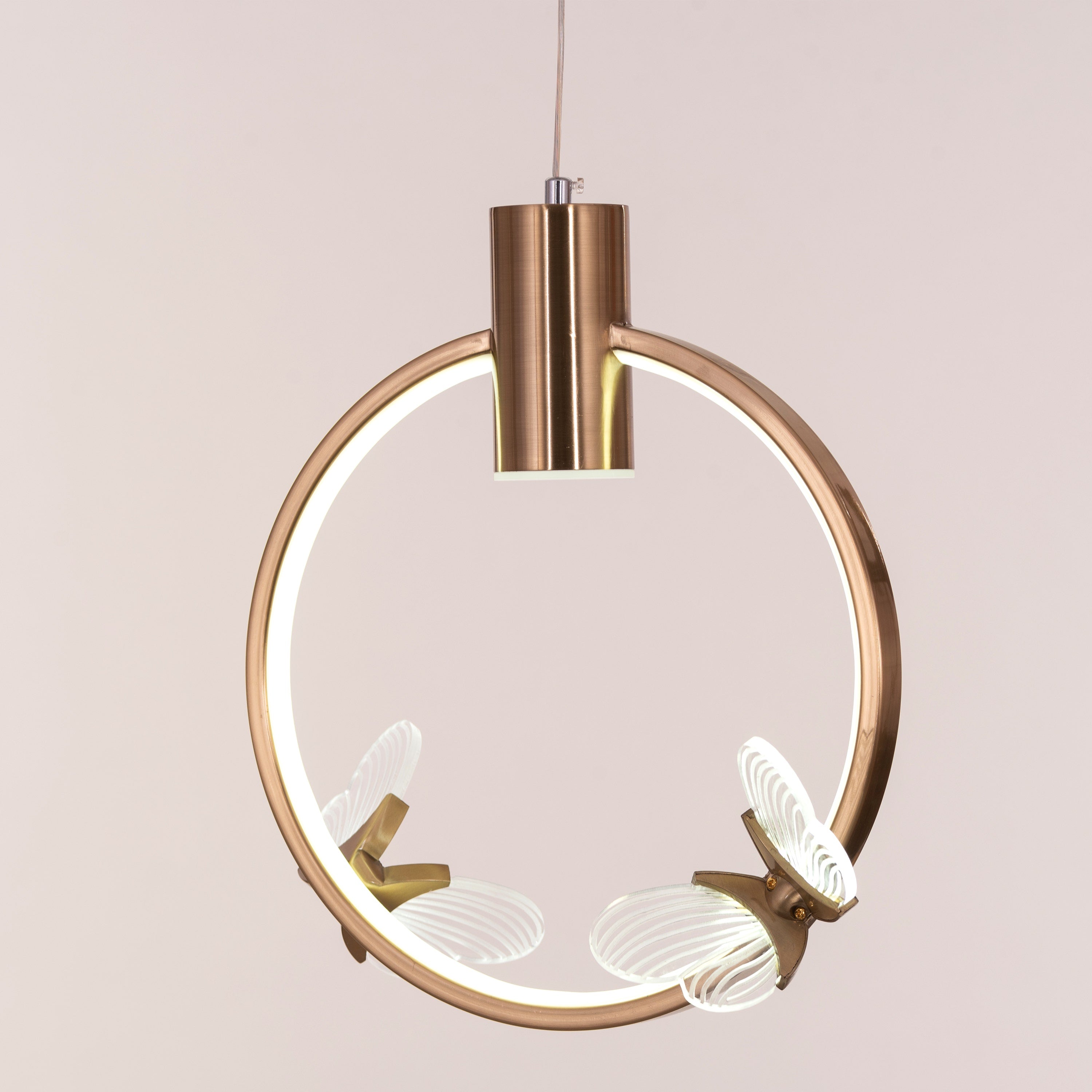Butterfly Kisses (Gold, Dimmable LED With Remote Control) Pendant Light