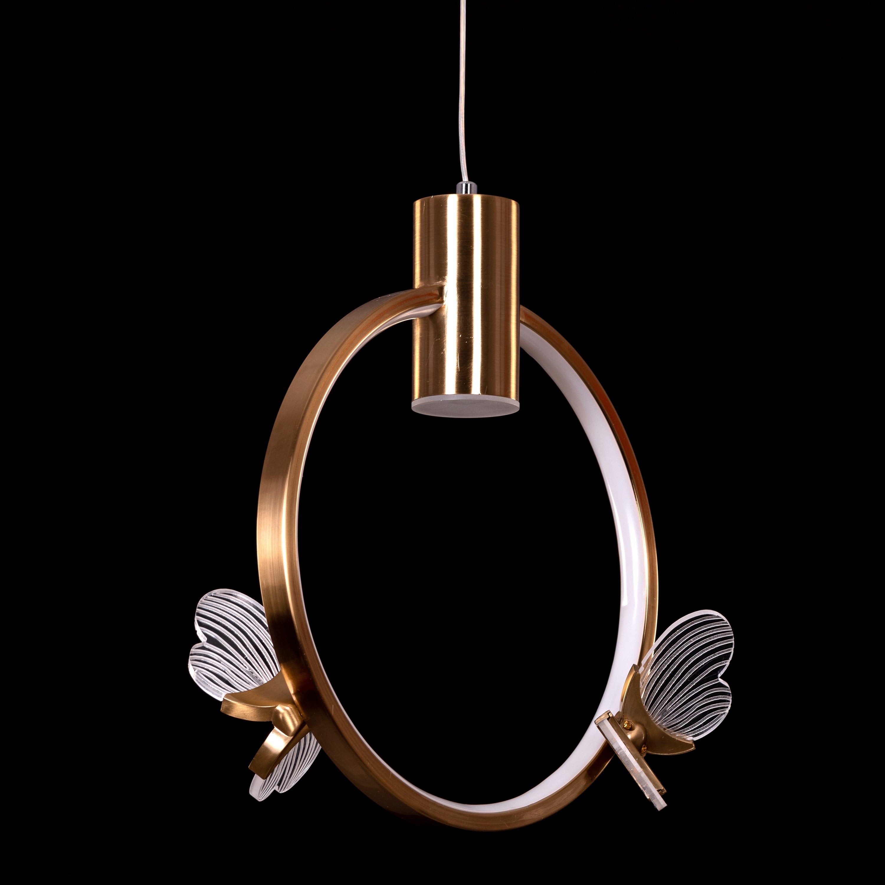 Butterfly Kisses (Gold, Dimmable LED With Remote Control) Pendant Light