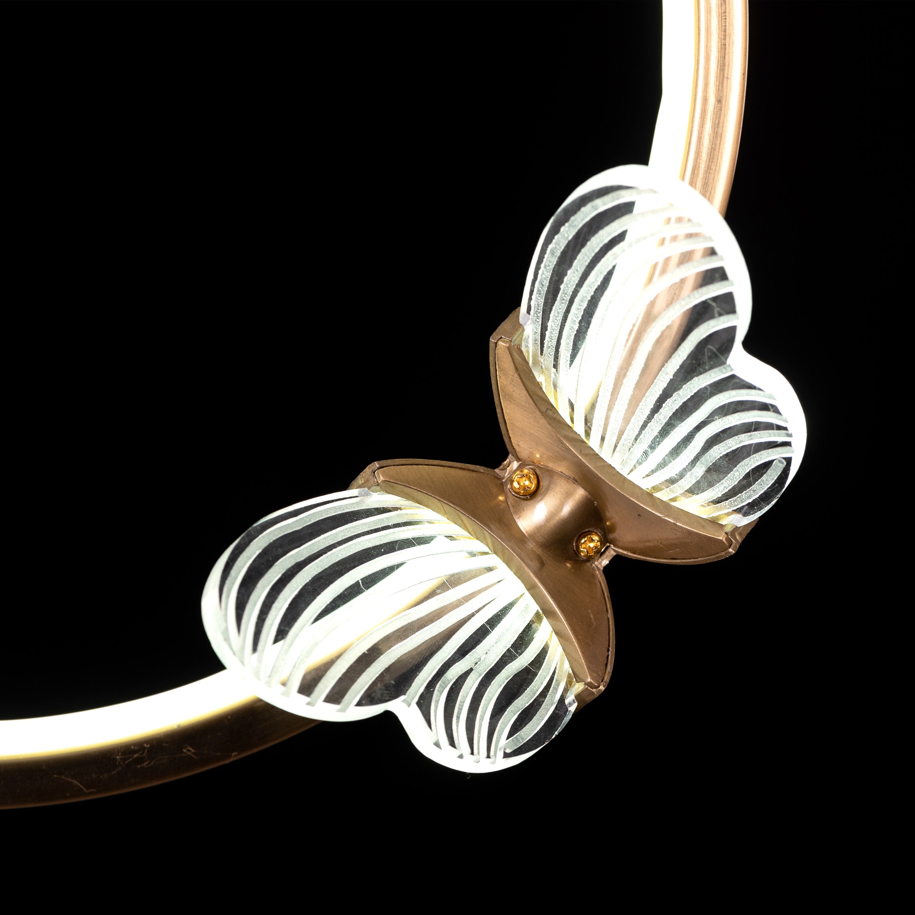 Butterfly Kisses (Gold, Dimmable LED With Remote Control) Pendant Light