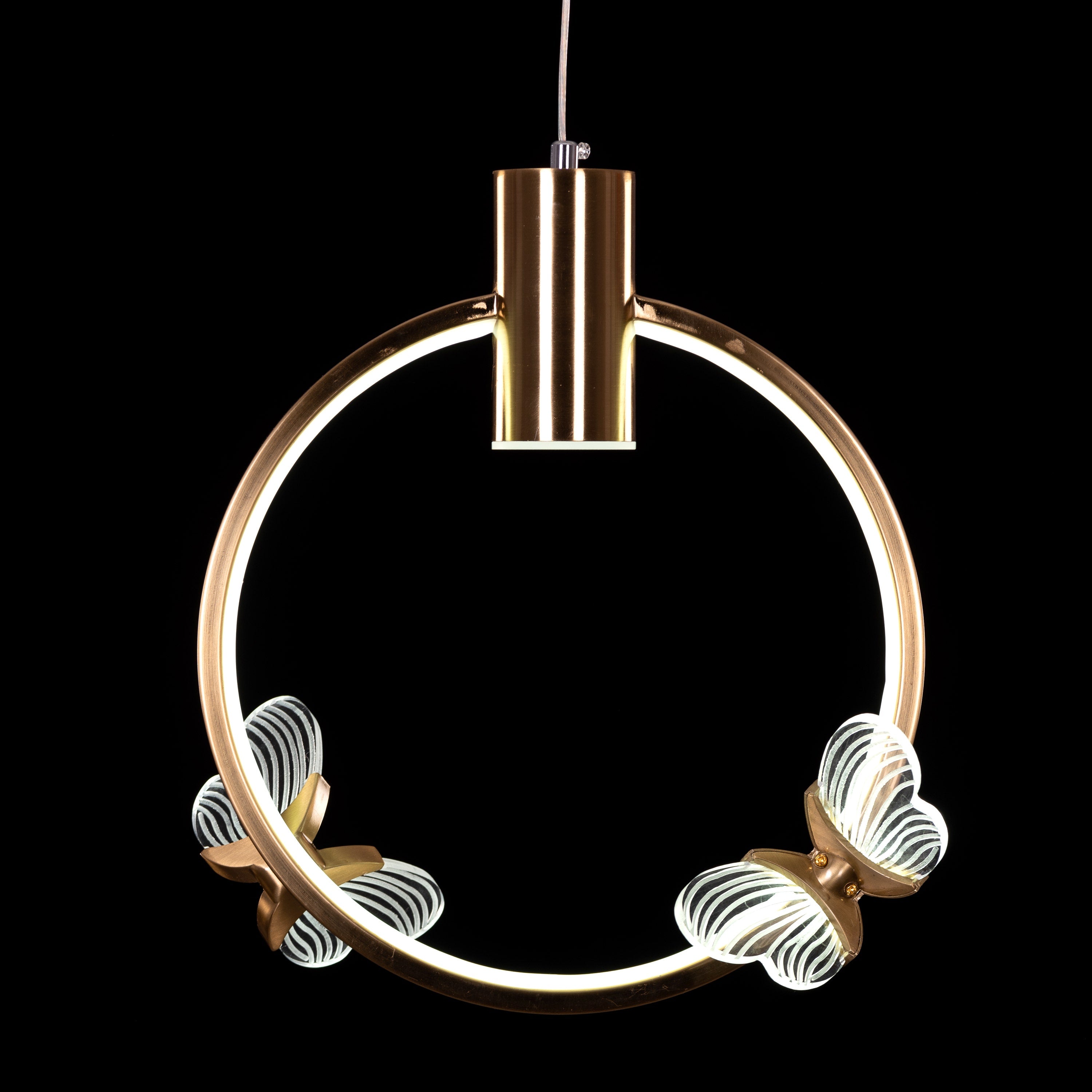 Butterfly Kisses (Gold, Dimmable LED With Remote Control) Pendant Light