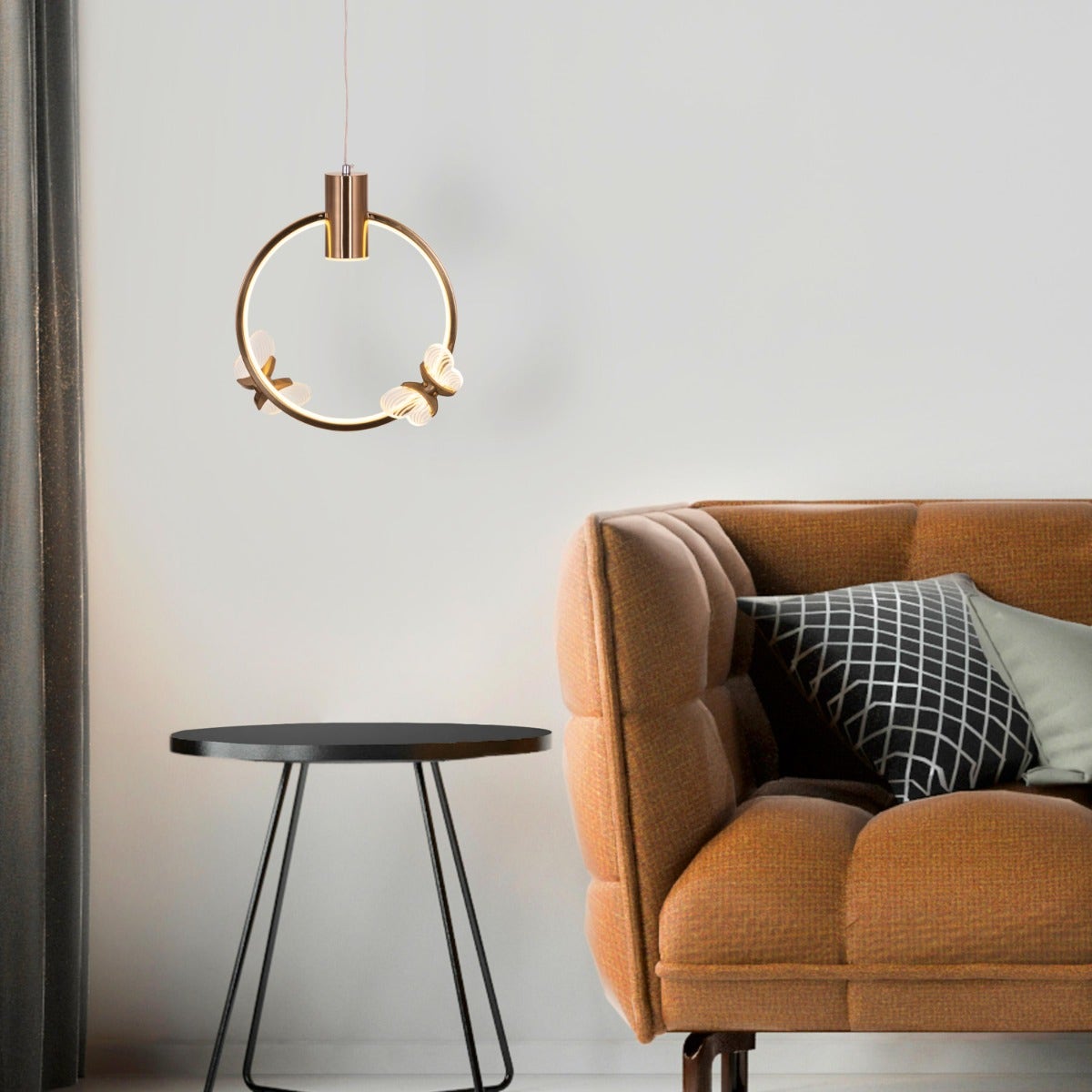 Butterfly Kisses (Gold, Dimmable LED With Remote Control) Pendant Light