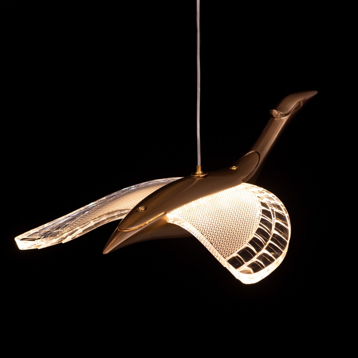 Before I wake (Small, Gold, Dimmable LED with Remote Control) Chandelier