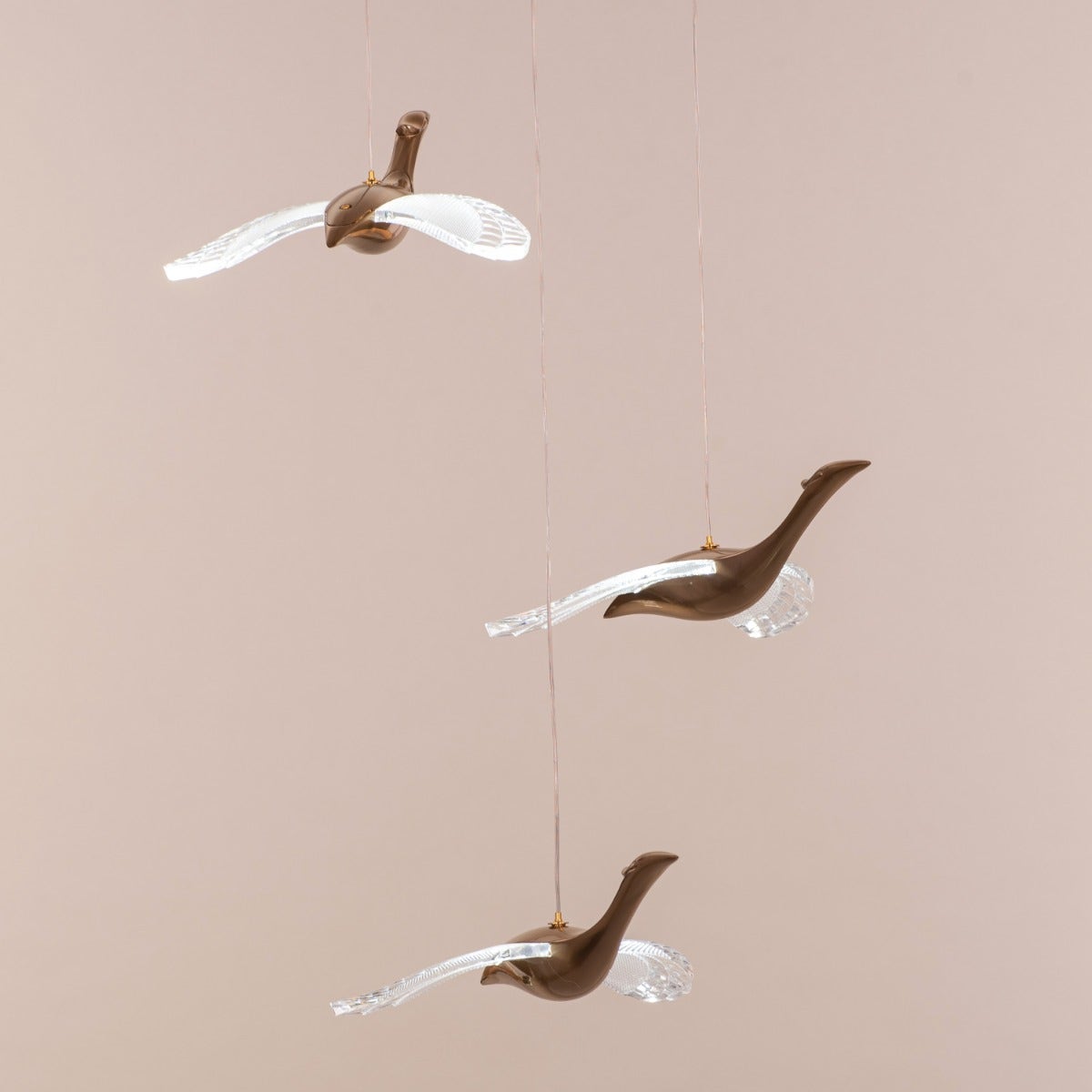 Before I wake (Small, Gold, Dimmable LED with Remote Control) Chandelier