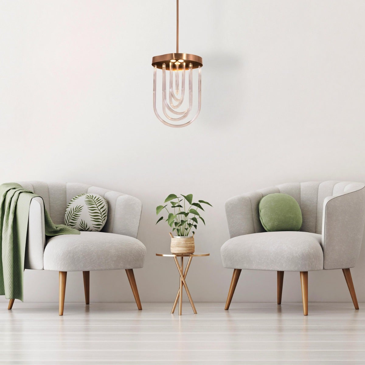 Read The Room (Gold, Built-In LED) Pendant Light