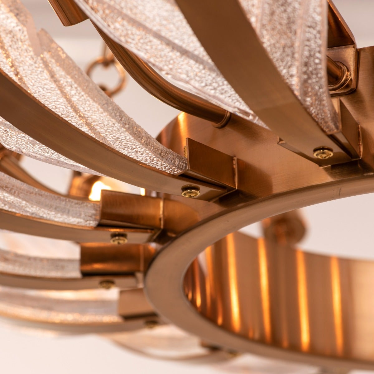 Trance (Large, Gold) Glass Chandelier